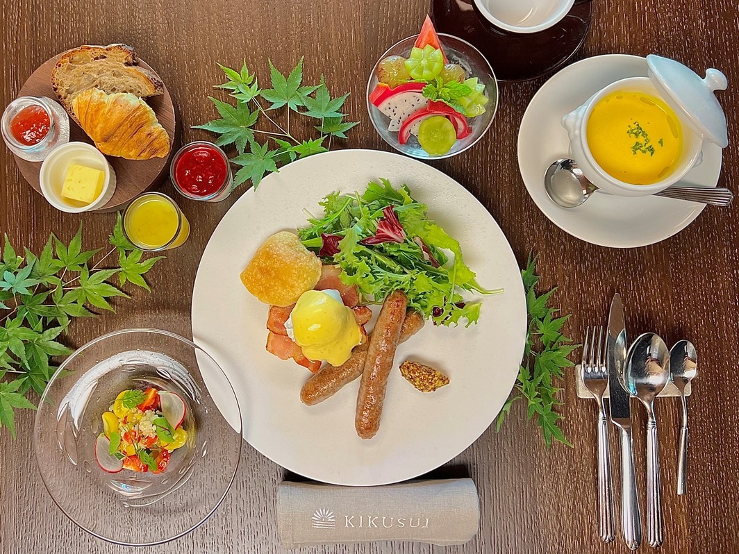 【47都道府県プラン：七代目小川治兵衛の庭を見ながらの朝食は至福の時】1泊朝食付