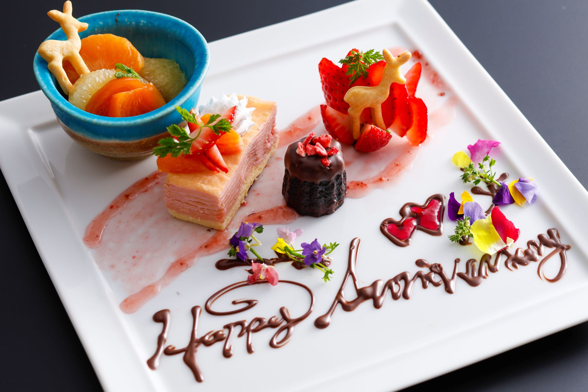 アニバーサリーデザートプレート