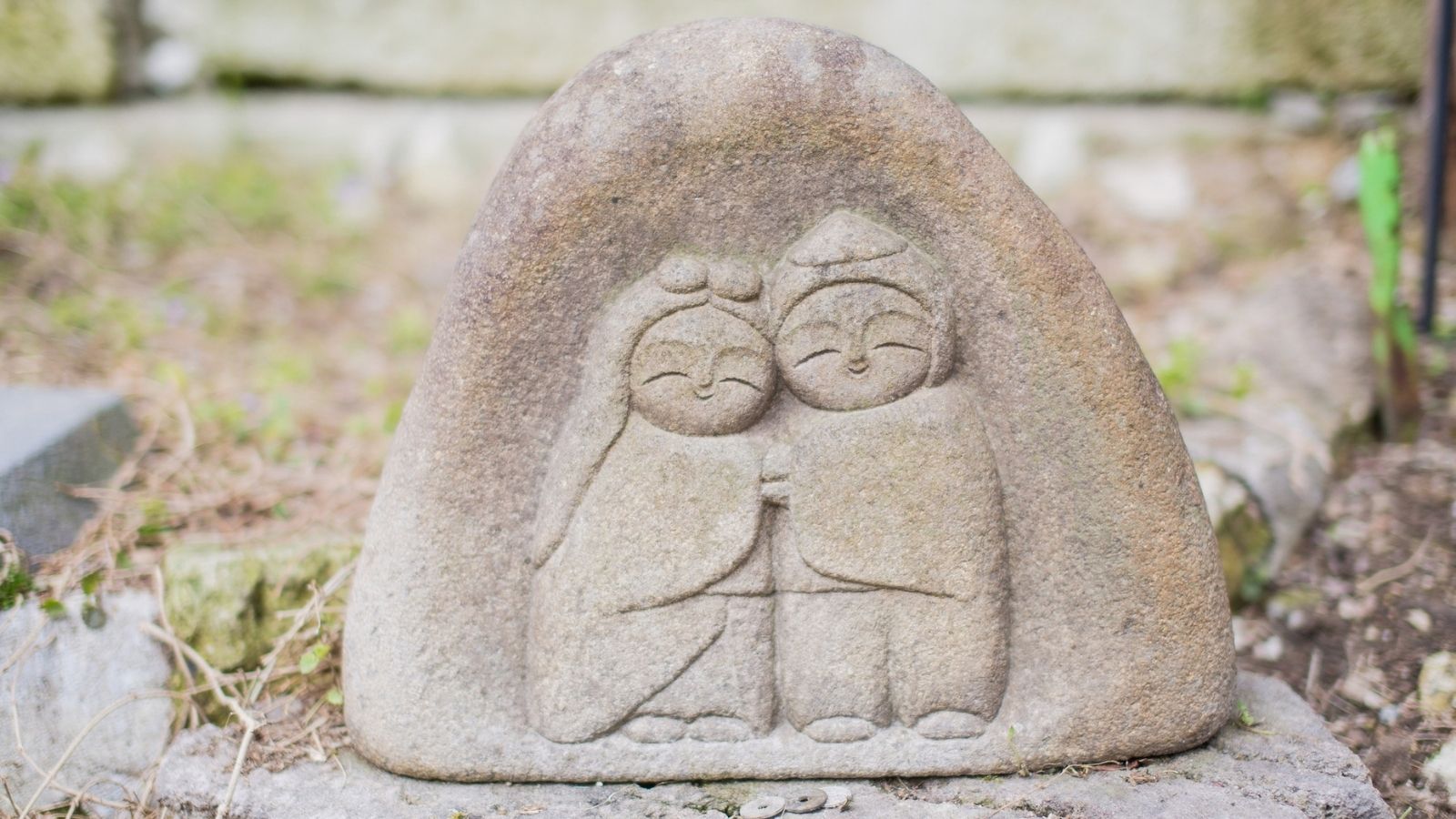 【館内】花見の足湯の道祖神