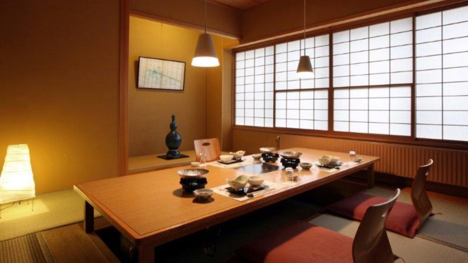 【御殿守・館内施設】食事「赤湯八景」(掘りごたつ)