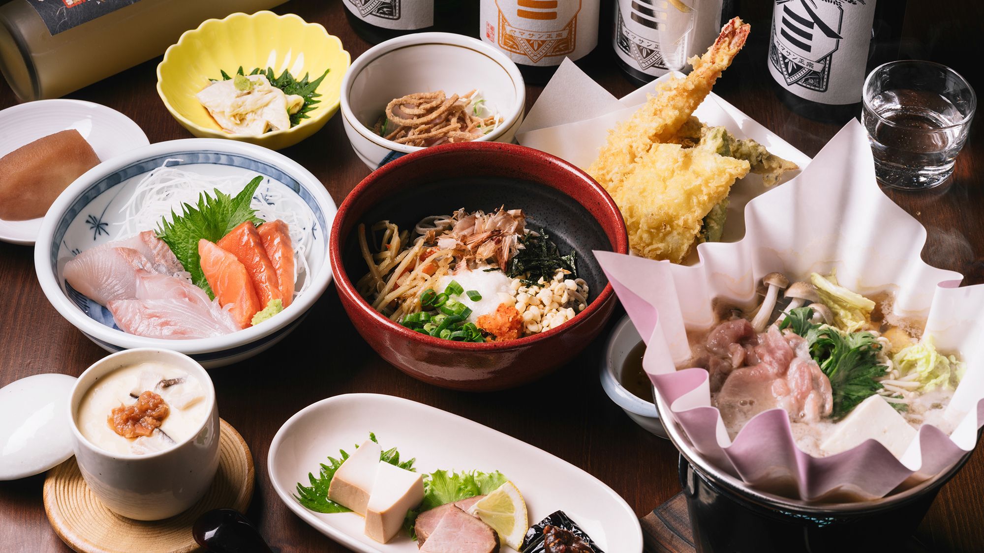 日本酒風呂付【スタンダードプラン】出雲そば「そば処 喜多縁」ペアリングディナー〈２食付〉