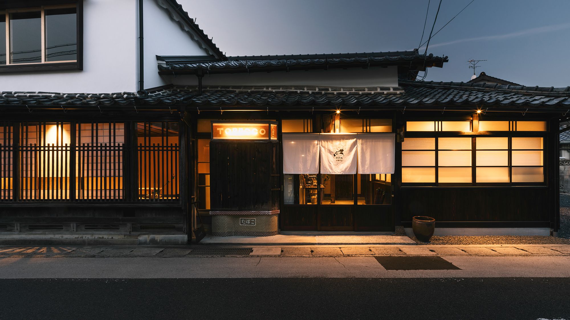 木佐家＿外観（夜）＿正面