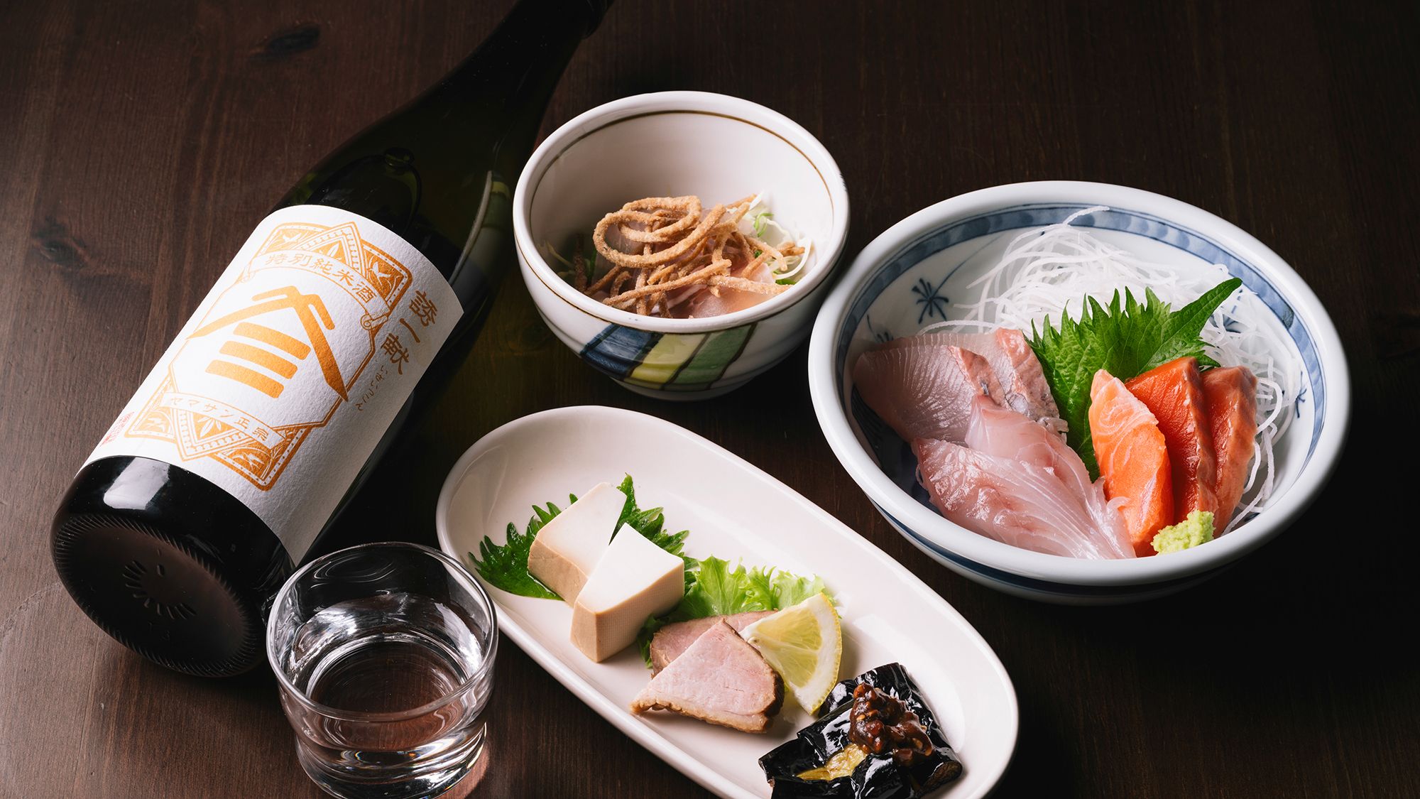 夕食＿そば処・喜多縁＿日本酒ペアリング