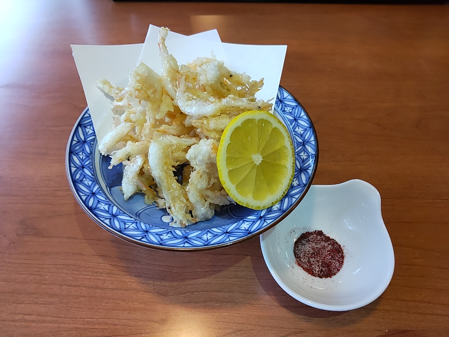 会席単品料理　白えび唐揚げ