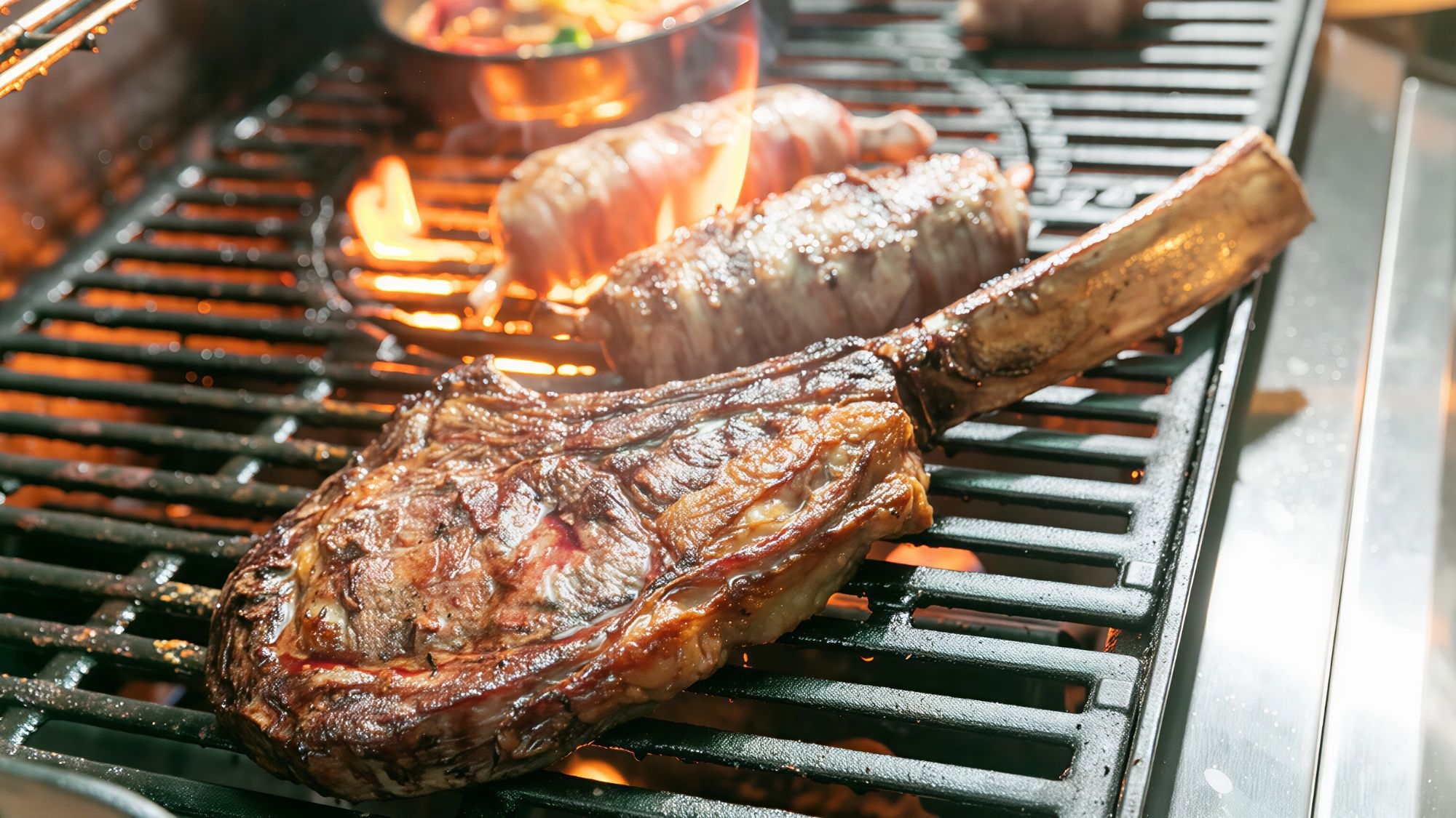 ＜1.2kgトマホークステーキ付プラン＞ワイルドに迫力のあるお肉を堪能！！(1泊2食付)
