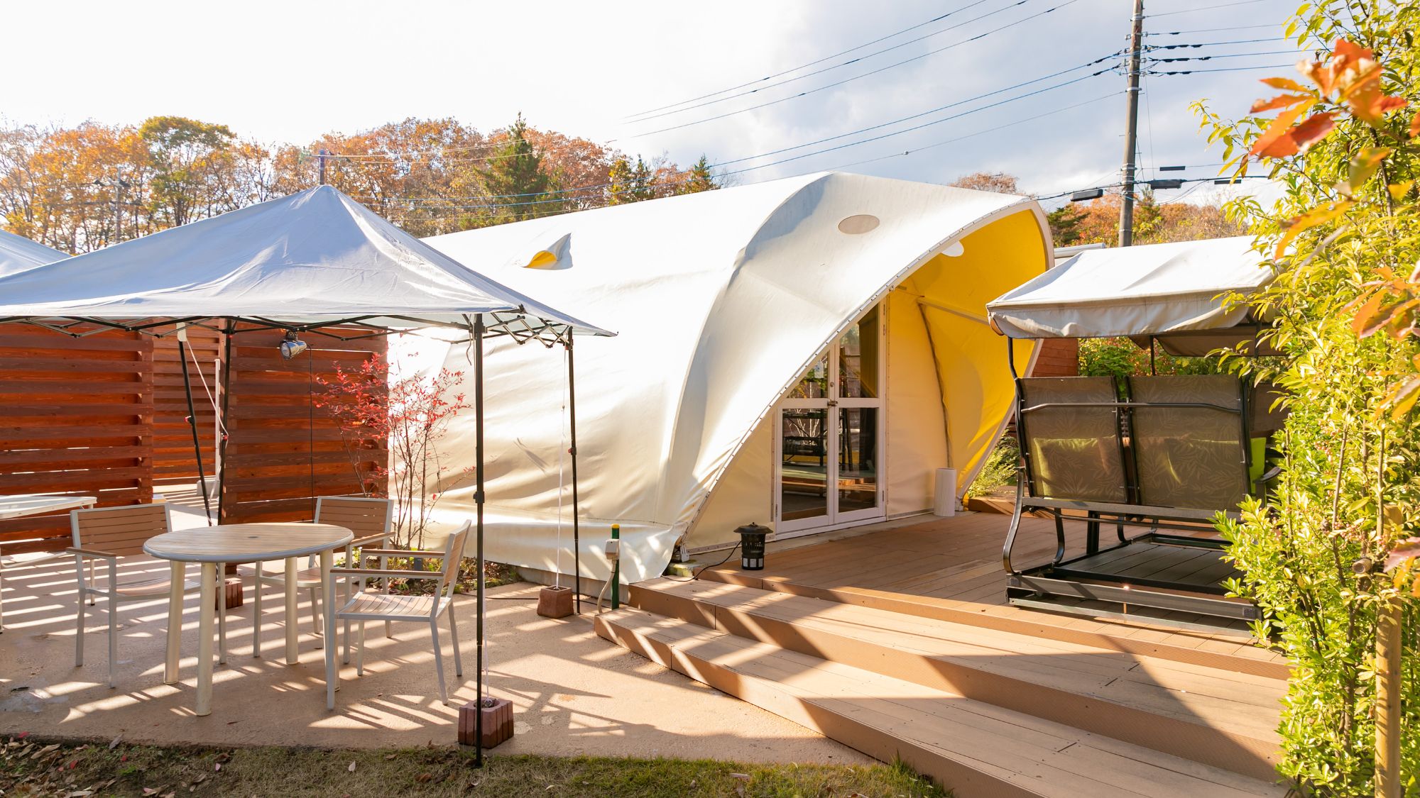 【露天風呂付きVIPテント】外観