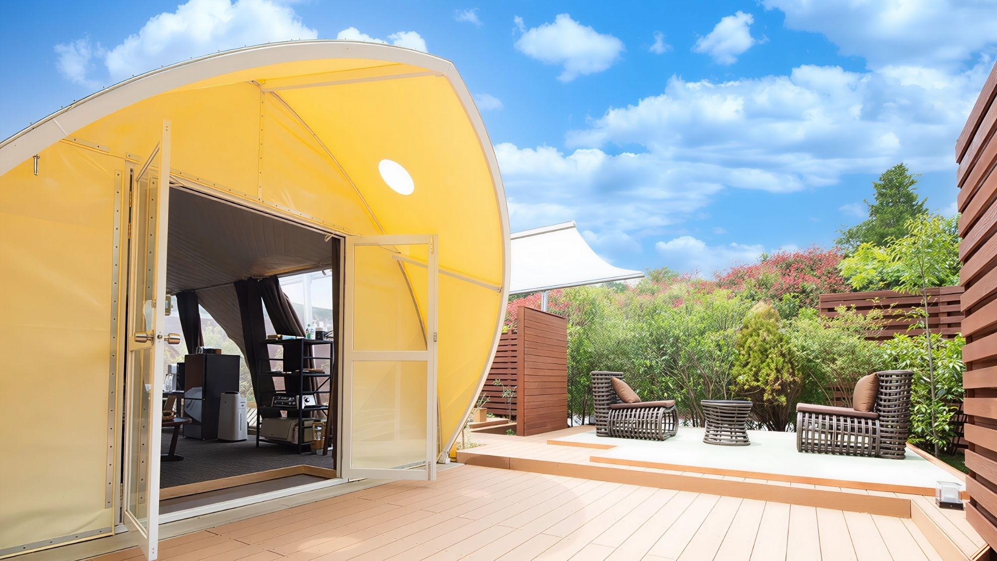 【露天風呂付きVIPテント】外観