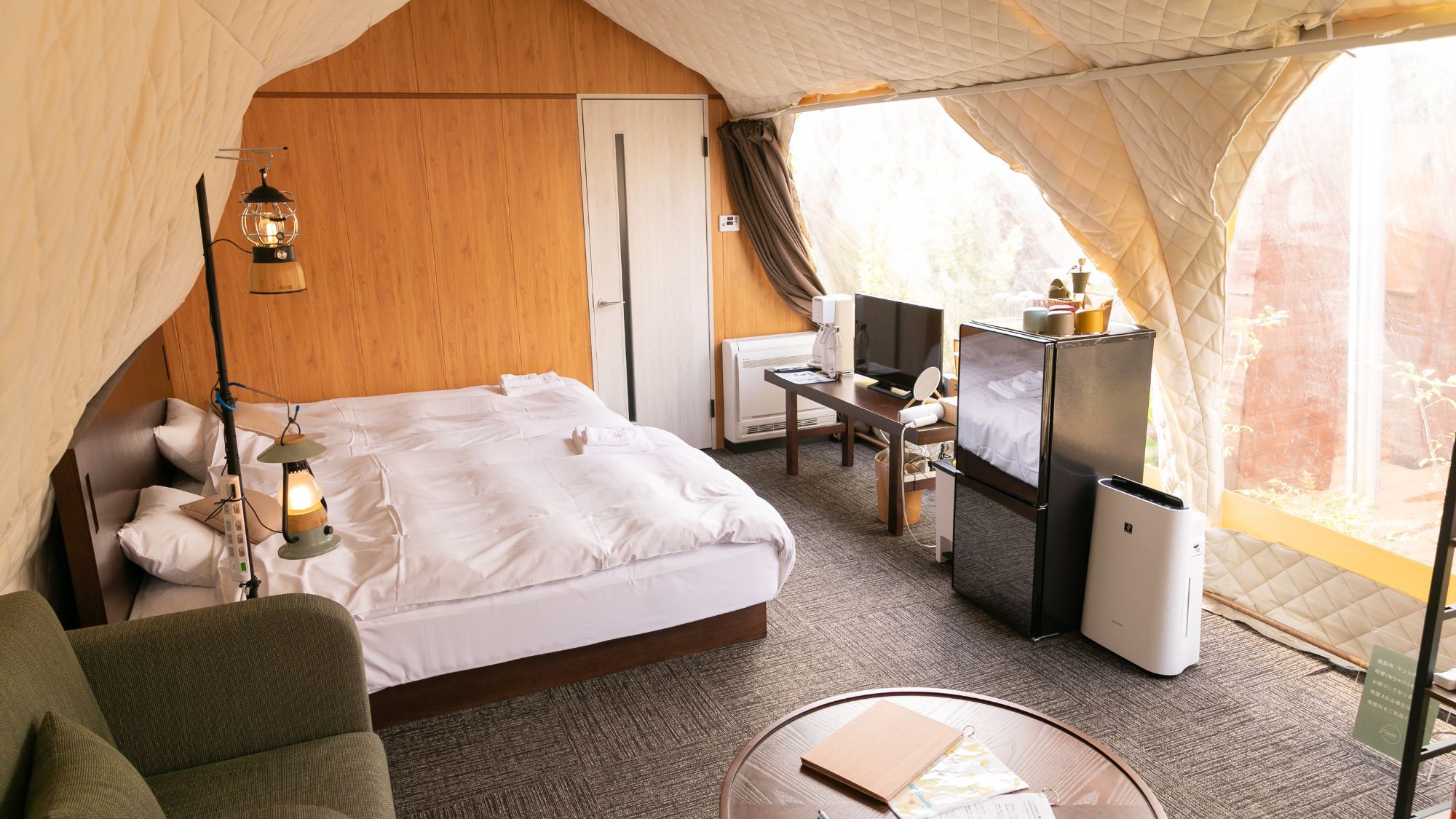 【露天風呂付きVIPテント】最大3名※ワイドヴィンテージバス有