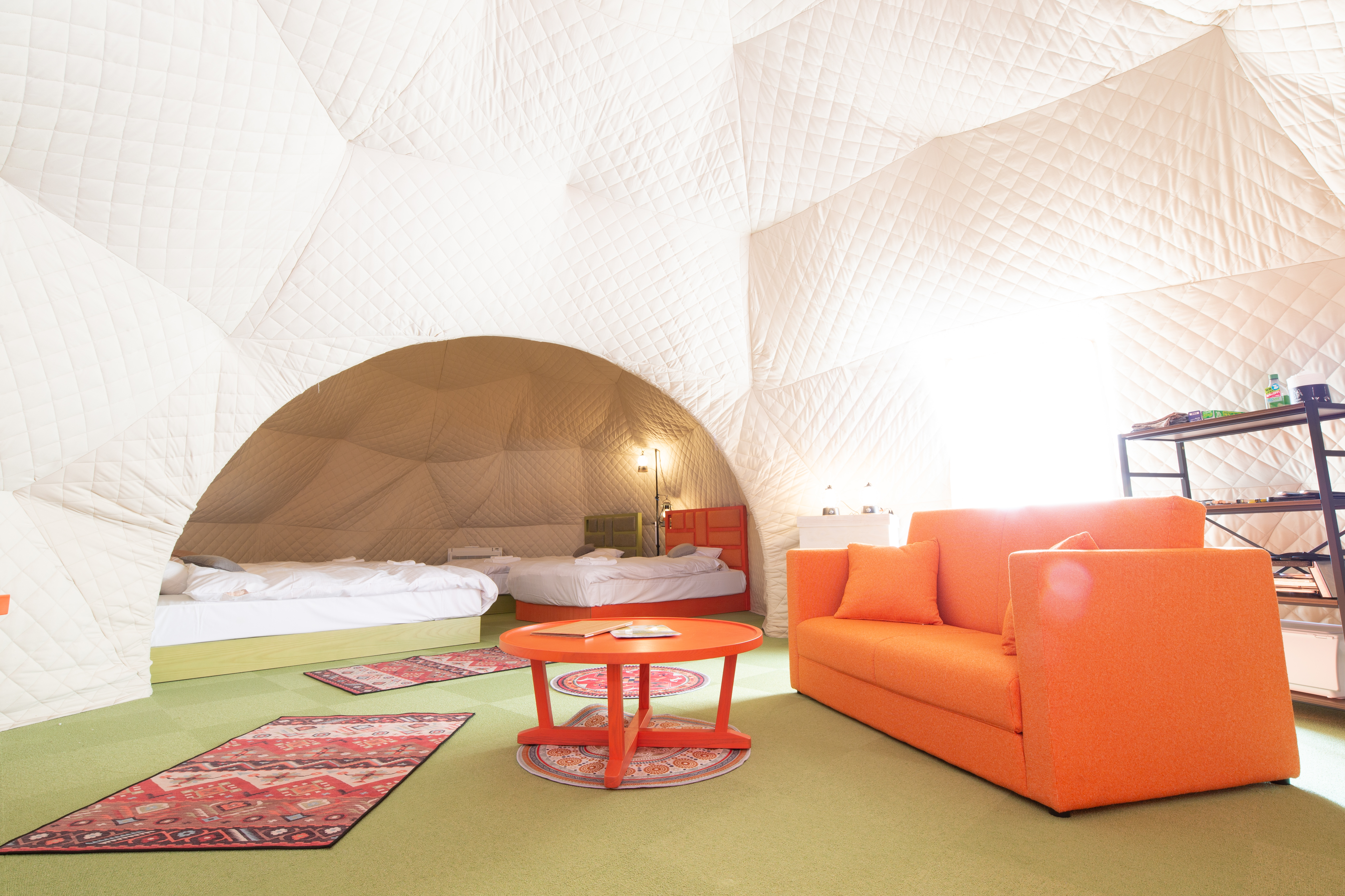 【ツインドームテント】最大6名※ヴィンテージバス有