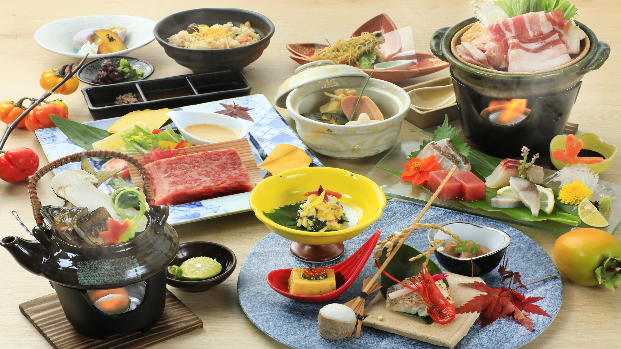 【極会席】当館最上級の極会席（一例）