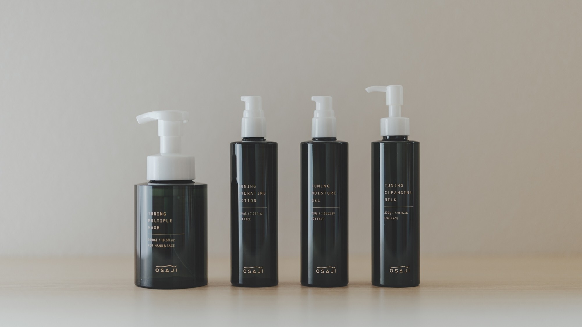 [アメニティ]大浴場に「OSAJI」のスキンケアセットを常設。貸出品としても承っております。