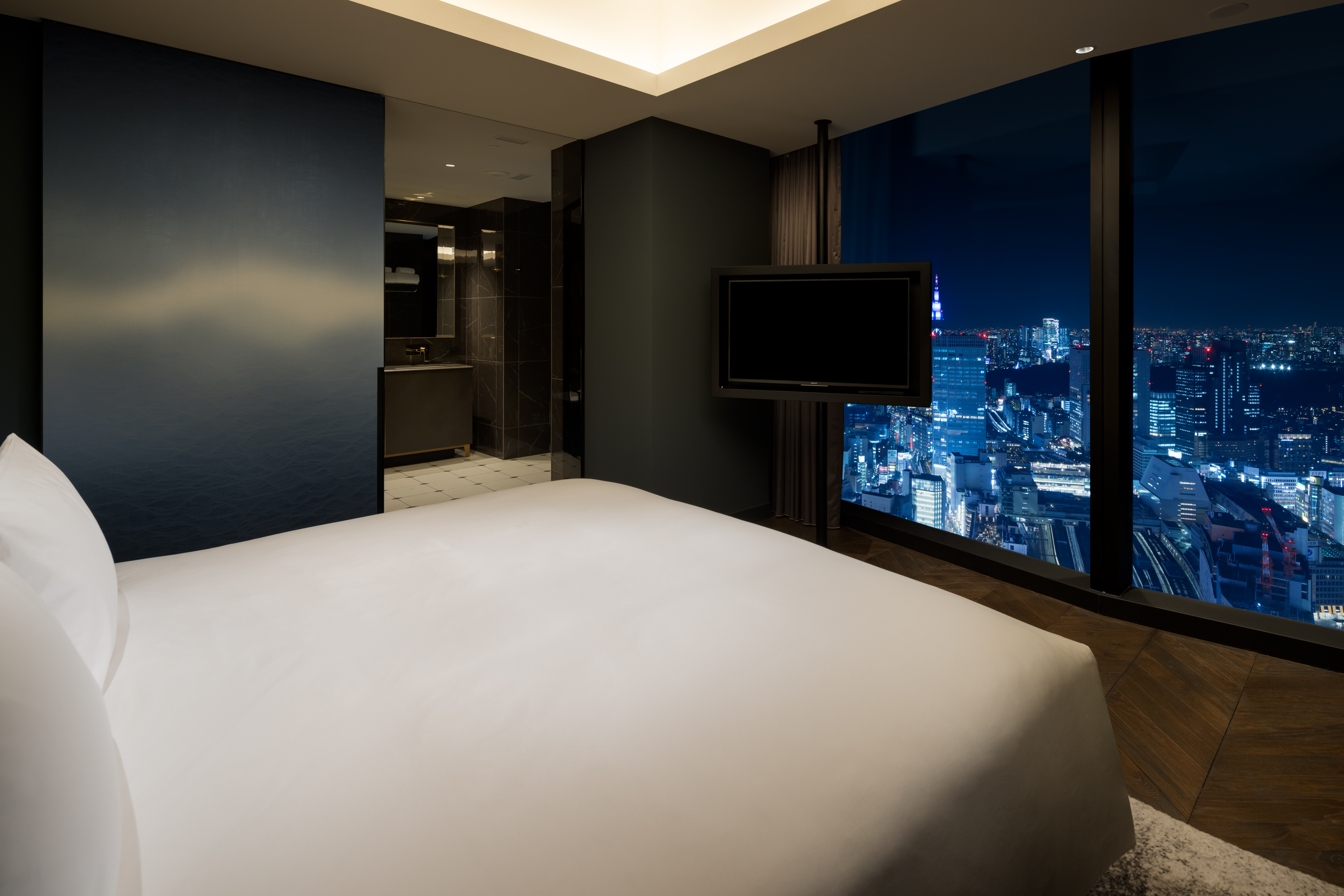 BELLUSTAR TOKYO, A Pan Pacific Hotel(部屋(ベッドルーム))