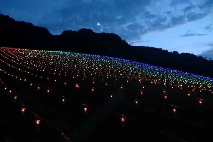 一里野スキー場のイリュミネーション　おススメ☆　※9月25日まで※【当館から車で約3分の距離】