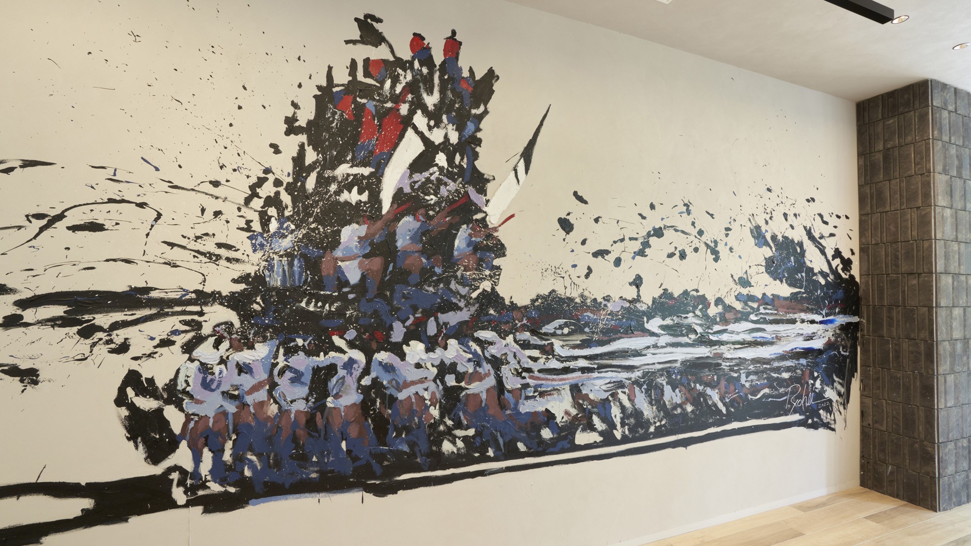 【アート】館内に点在するアートが感性を刺激。博多をモチーフにしたアートをご用意しています。