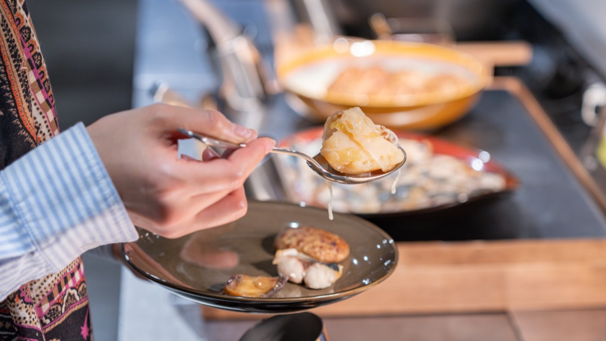 【朝食】福岡の味覚を堪能できる、地元食材を使った和朝食。