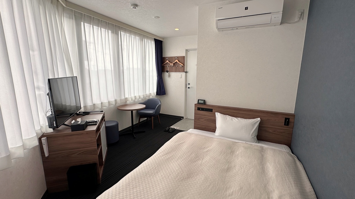 *【別邸はなれ・シングル】140cm幅のダブルベッドでゆったりお過ごしください