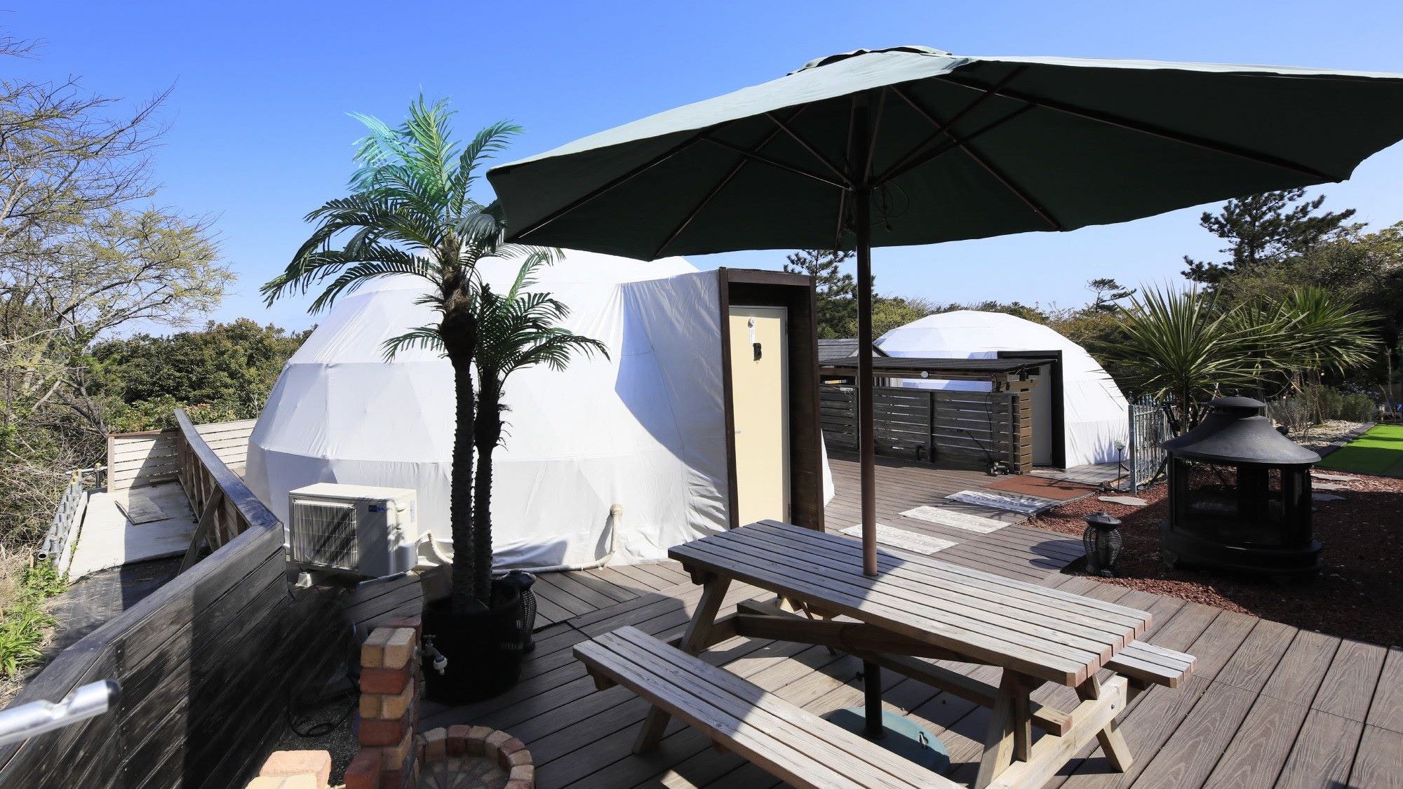 ◆客室外観　アメニティも充実しており、手ぶらで非日常を体感できます。