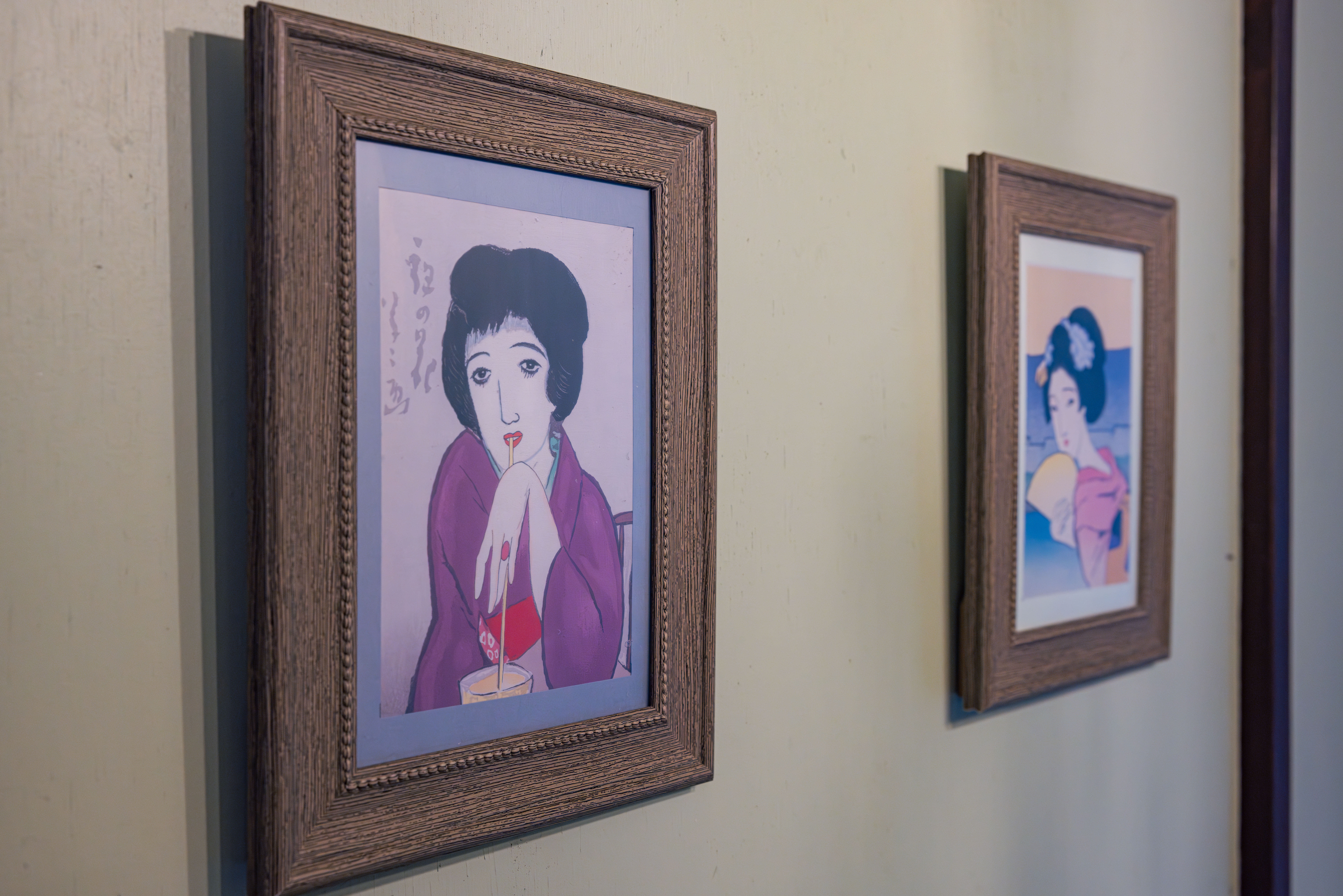 バスルームの装飾は竹久夢二