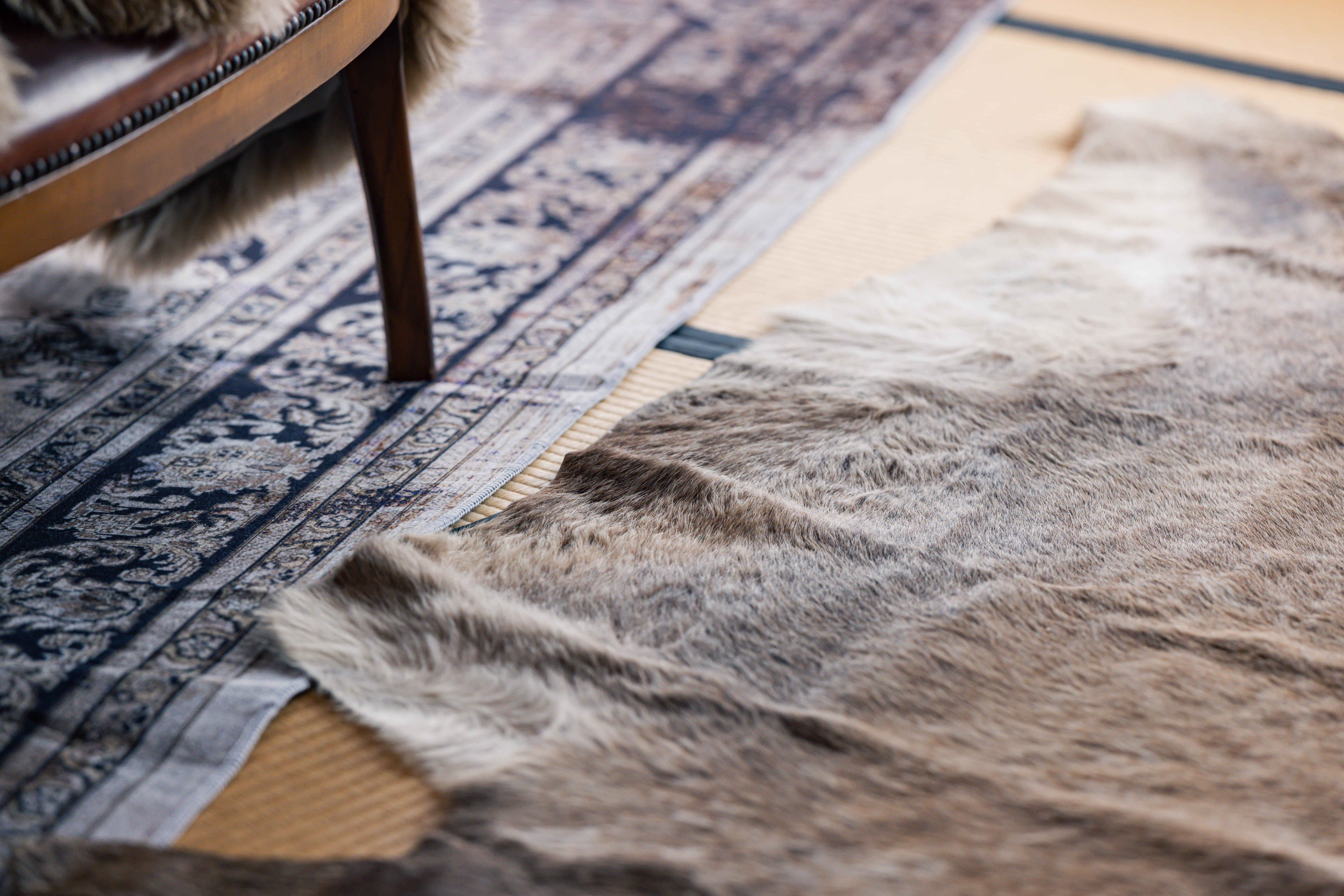 リビングルームのラグ