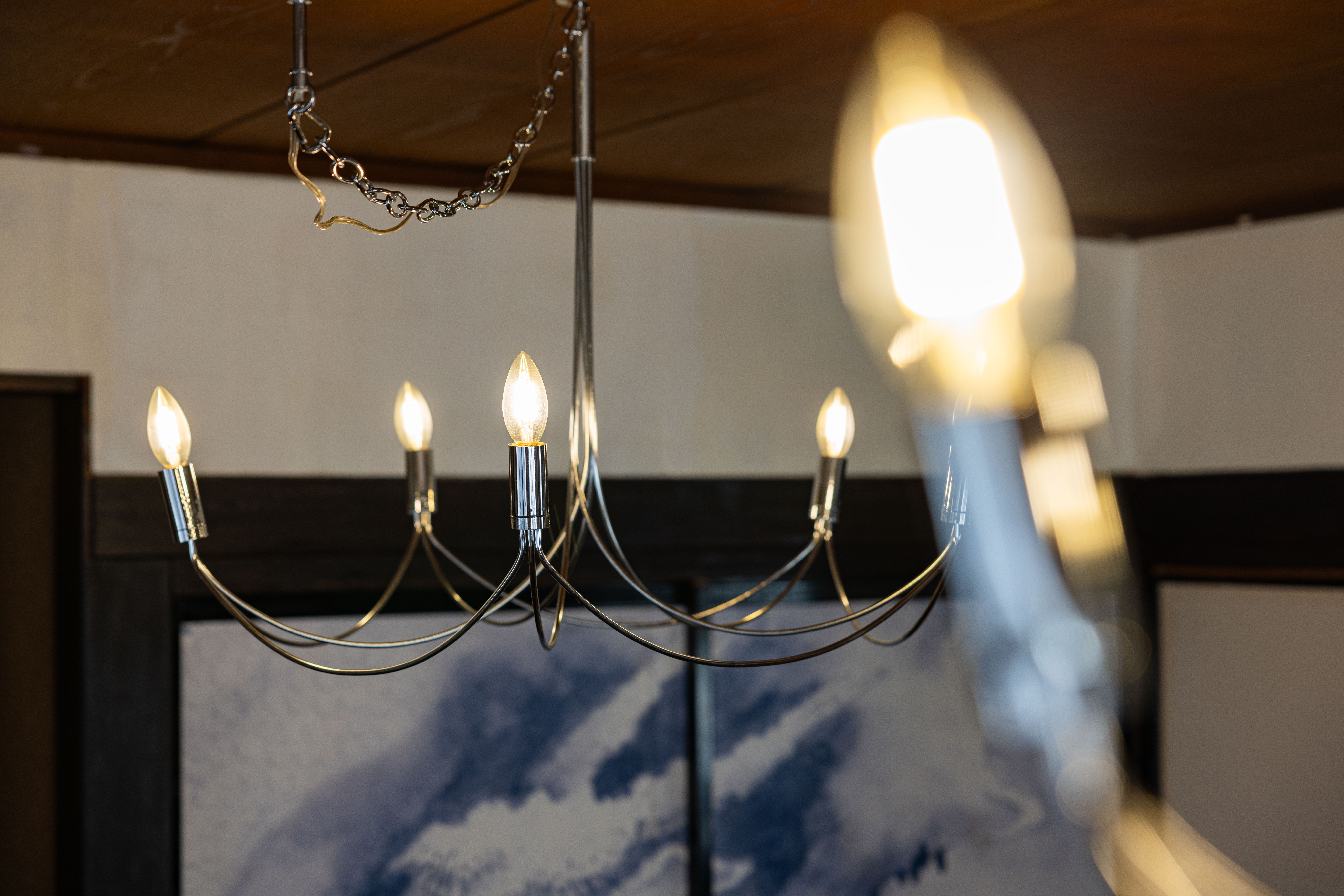 リビングのシャンデリア