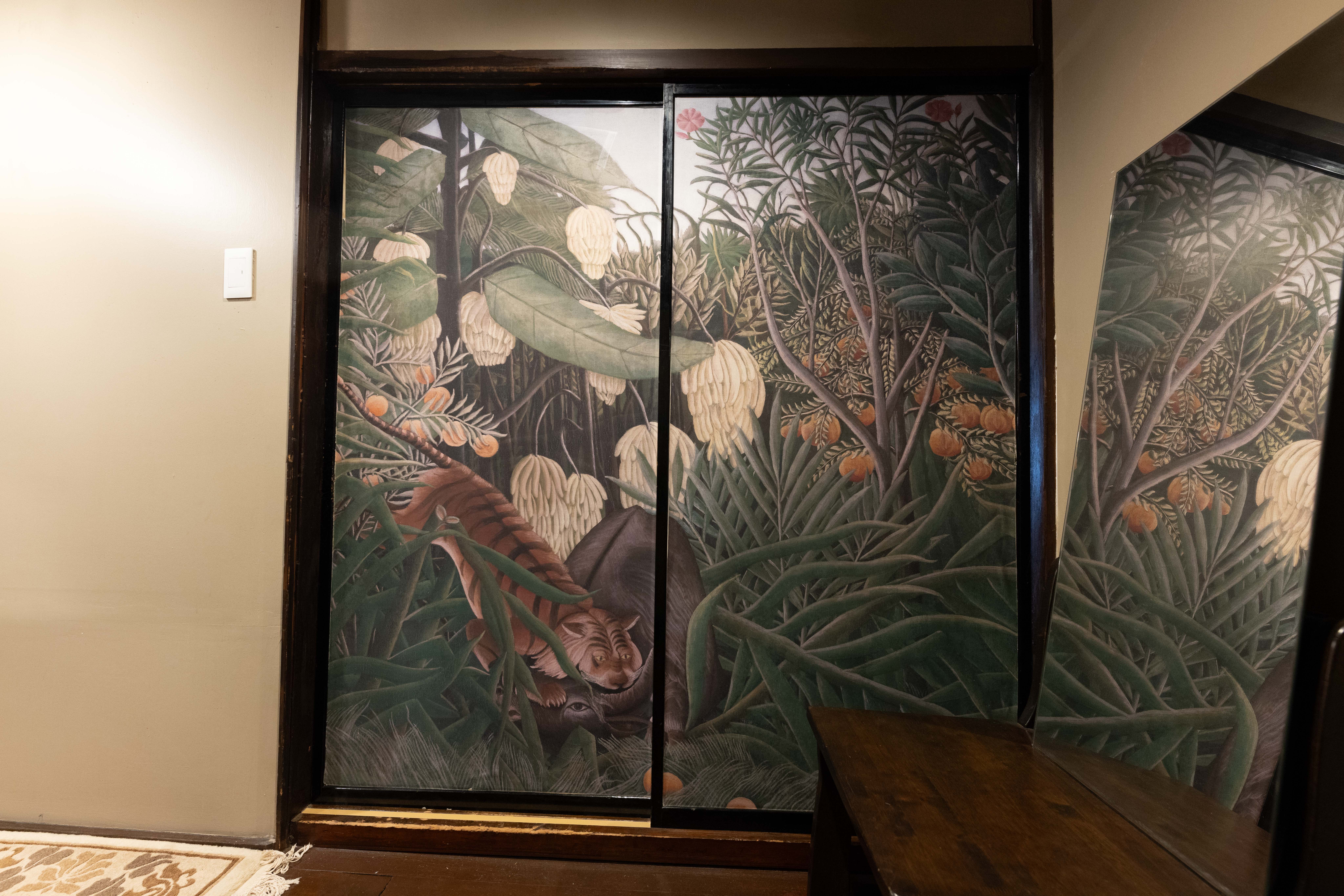 廊下の襖絵　ルソー