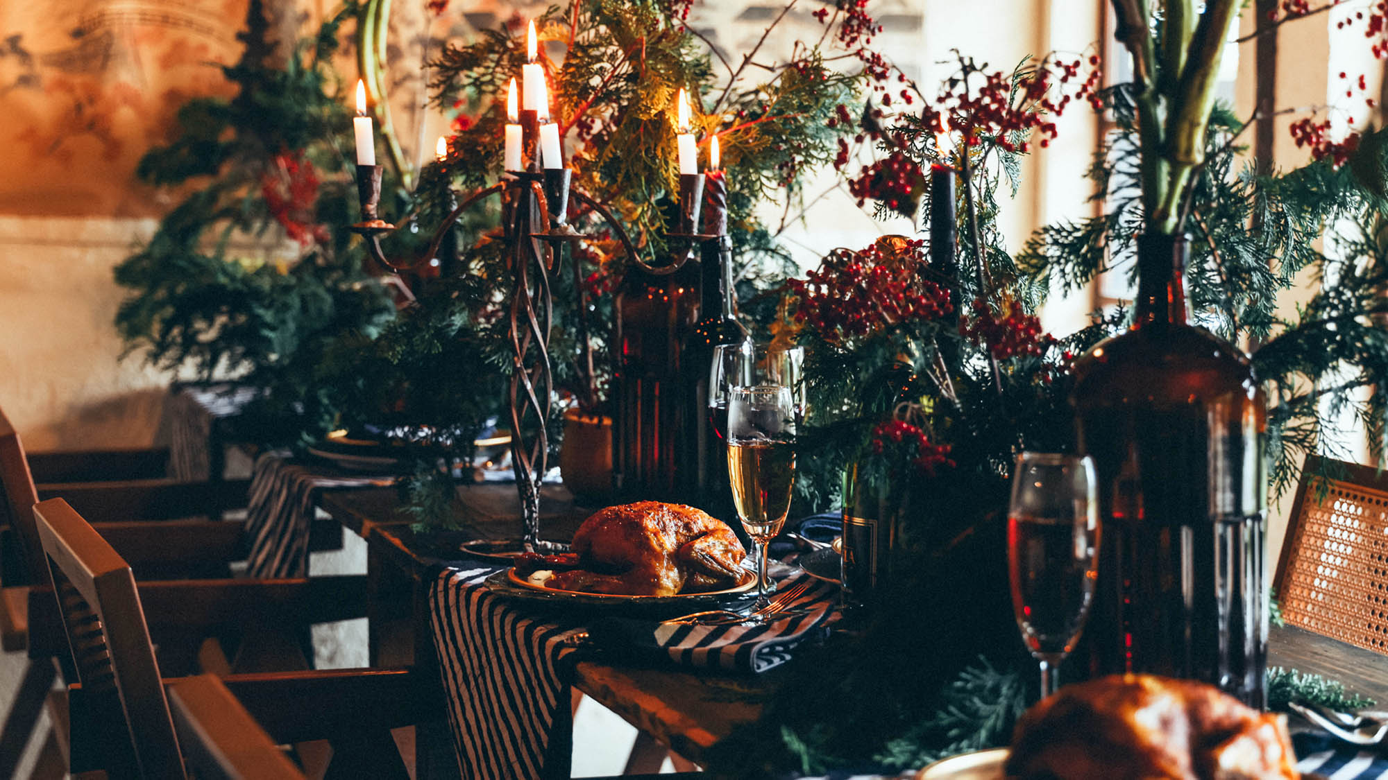 ・【クリスマス】特別ディナー付プランではシャンパンボトル1本プレゼント！