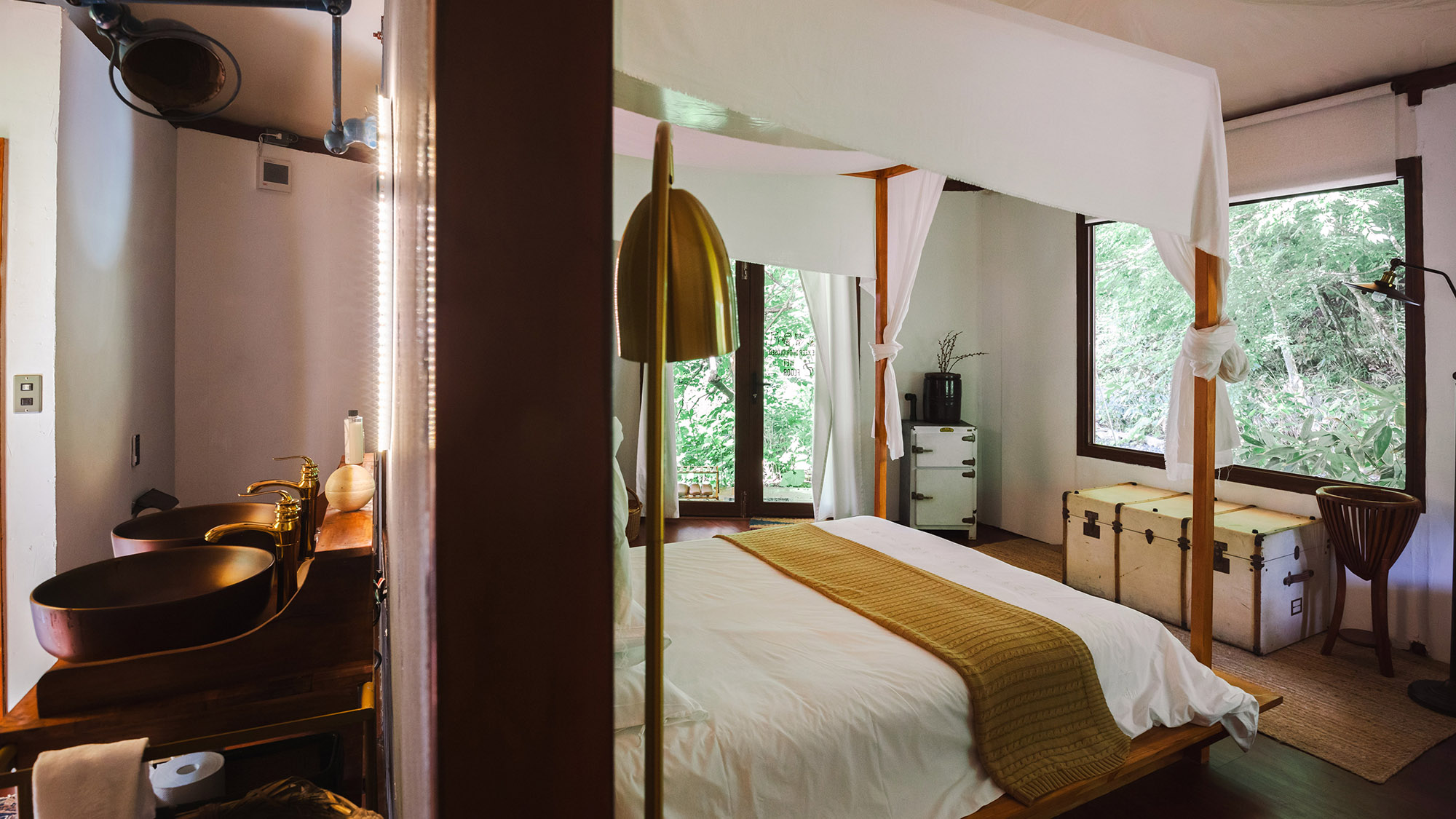 ・【ローズビュー】1名～2名様用のダブルルーム。ご友人やカップルでぜひご利用ください