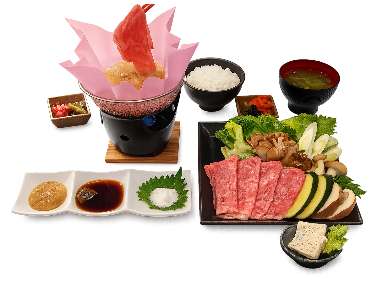 最高級飛騨牛サーロインのしゃぶしゃぶ