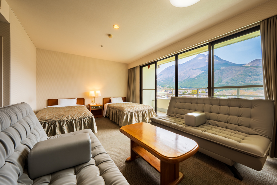 ツインベッド/洋室 由布岳側(禁煙) (40平米)