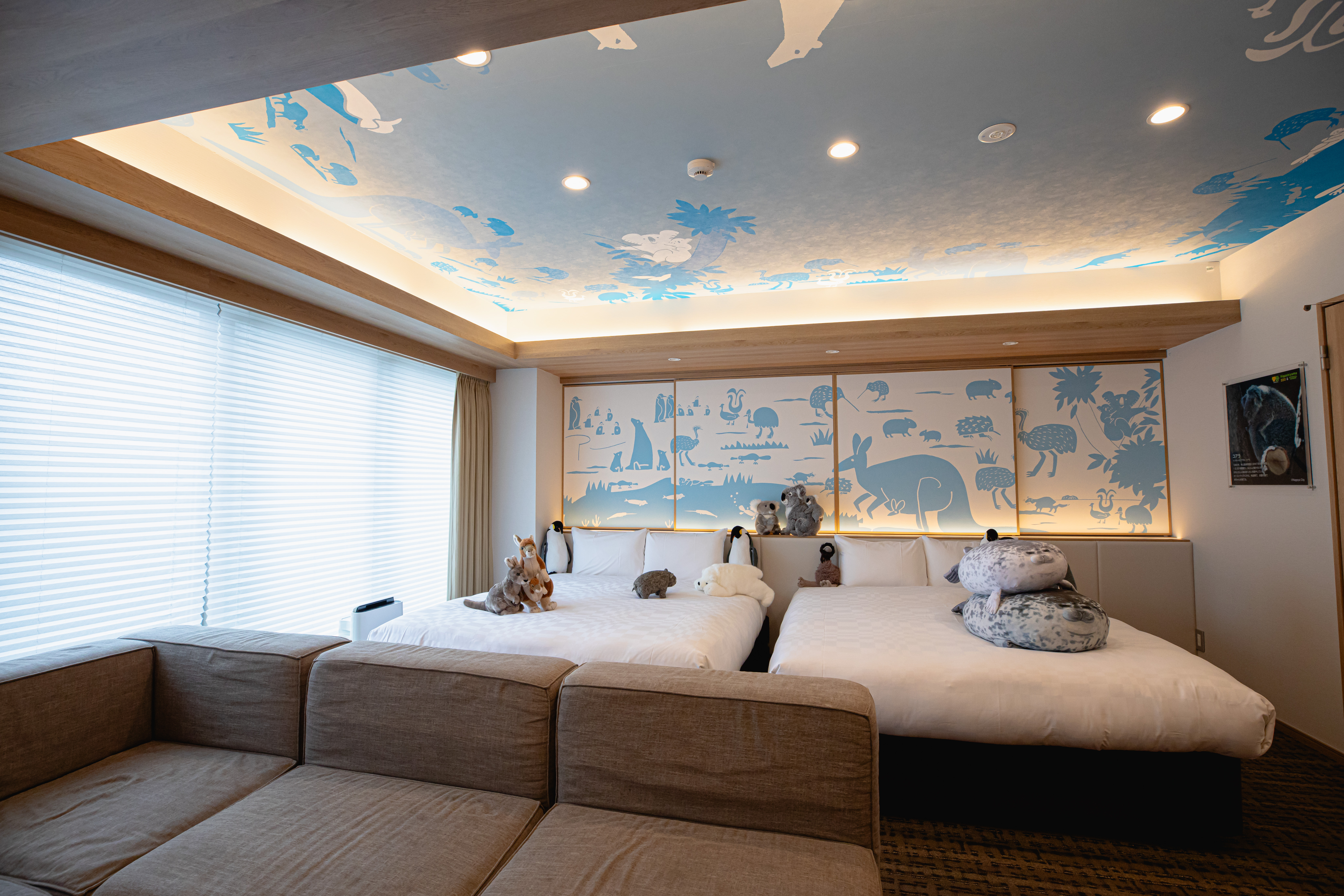 動物園カルチャーダブルルーム4名