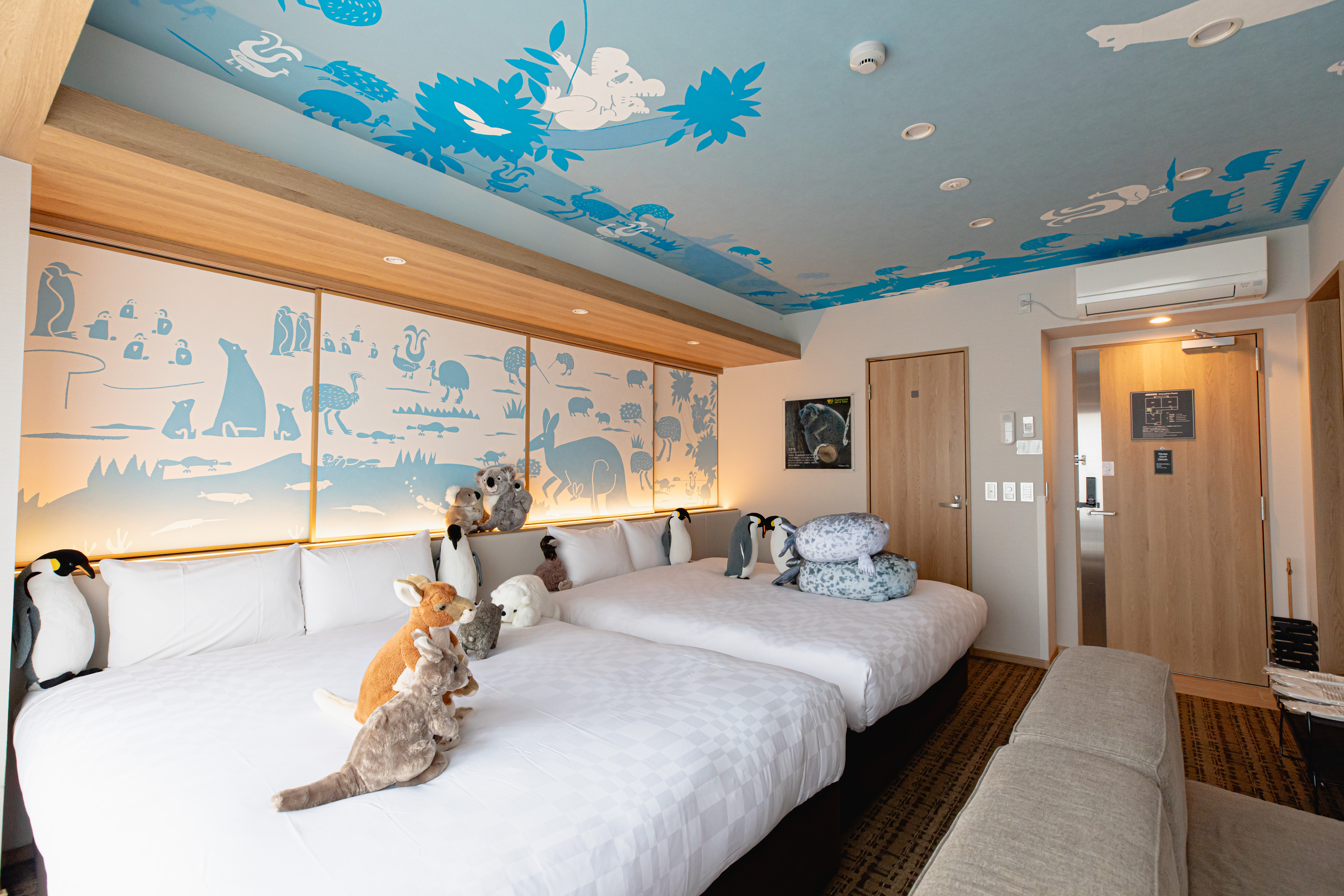 動物園カルチャーダブルルーム4名