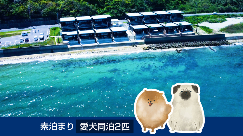 素泊まり　愛犬同泊2匹