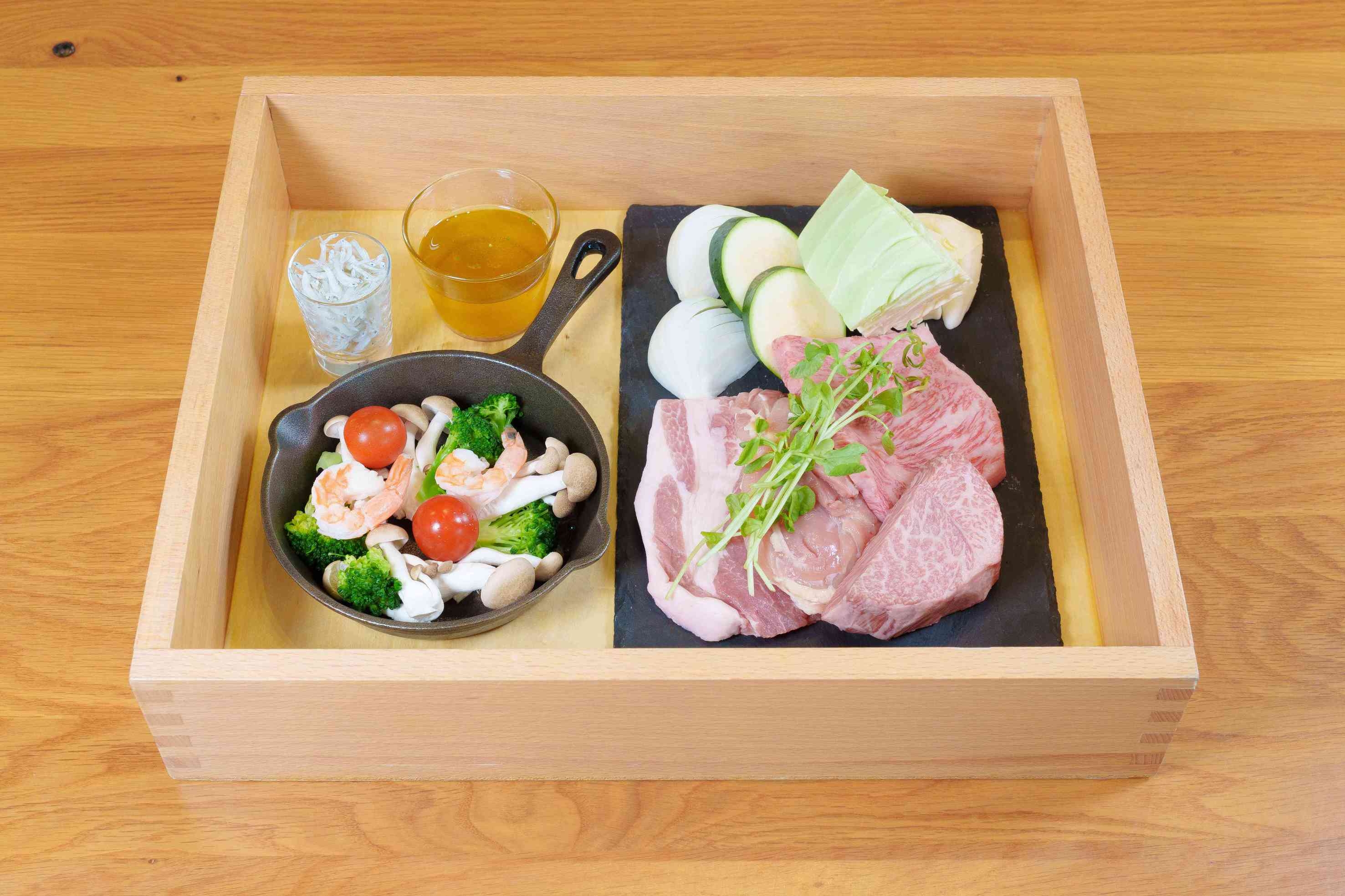 夕朝食付き（オードブル＆淡路和牛BBQセット）