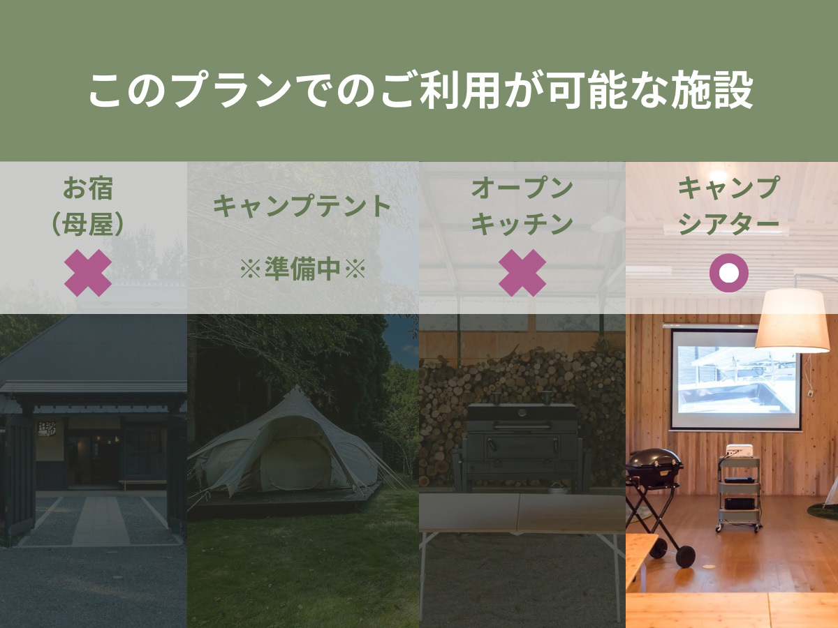 田篭の灯り「キャンプシアター」