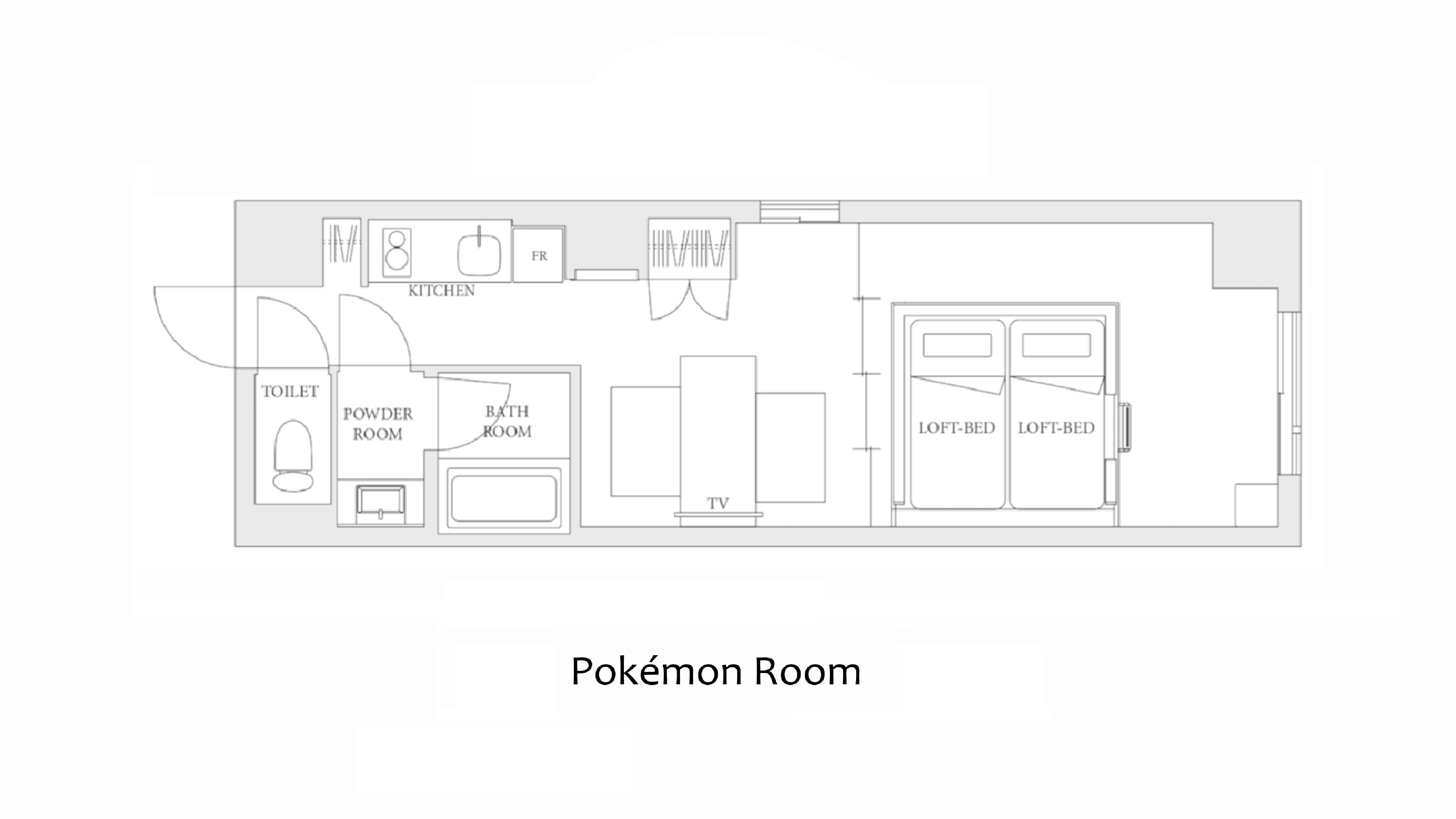 ポケモンルーム間取り図
