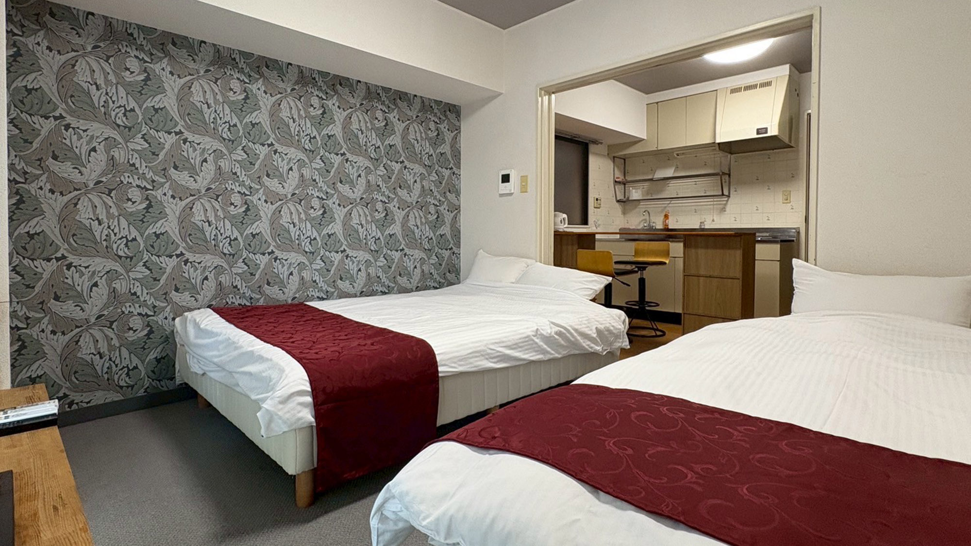 ・【501：寝室2】最大6名様宿泊可能。25平米の2DKタイプでご家族やグループ利用にピッタリ