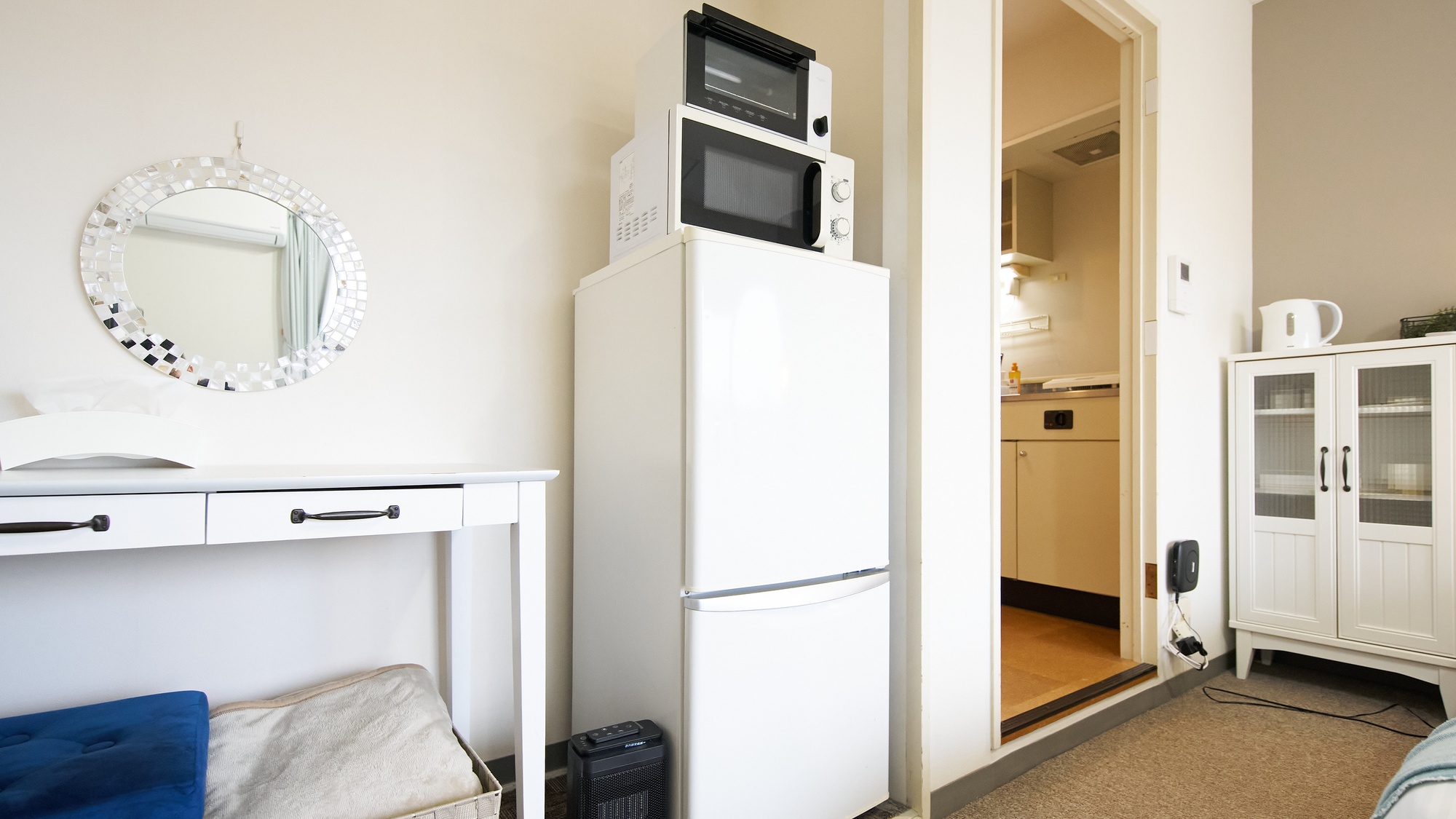 ・603号室／白を基調にまとめた、落ち着いたお部屋