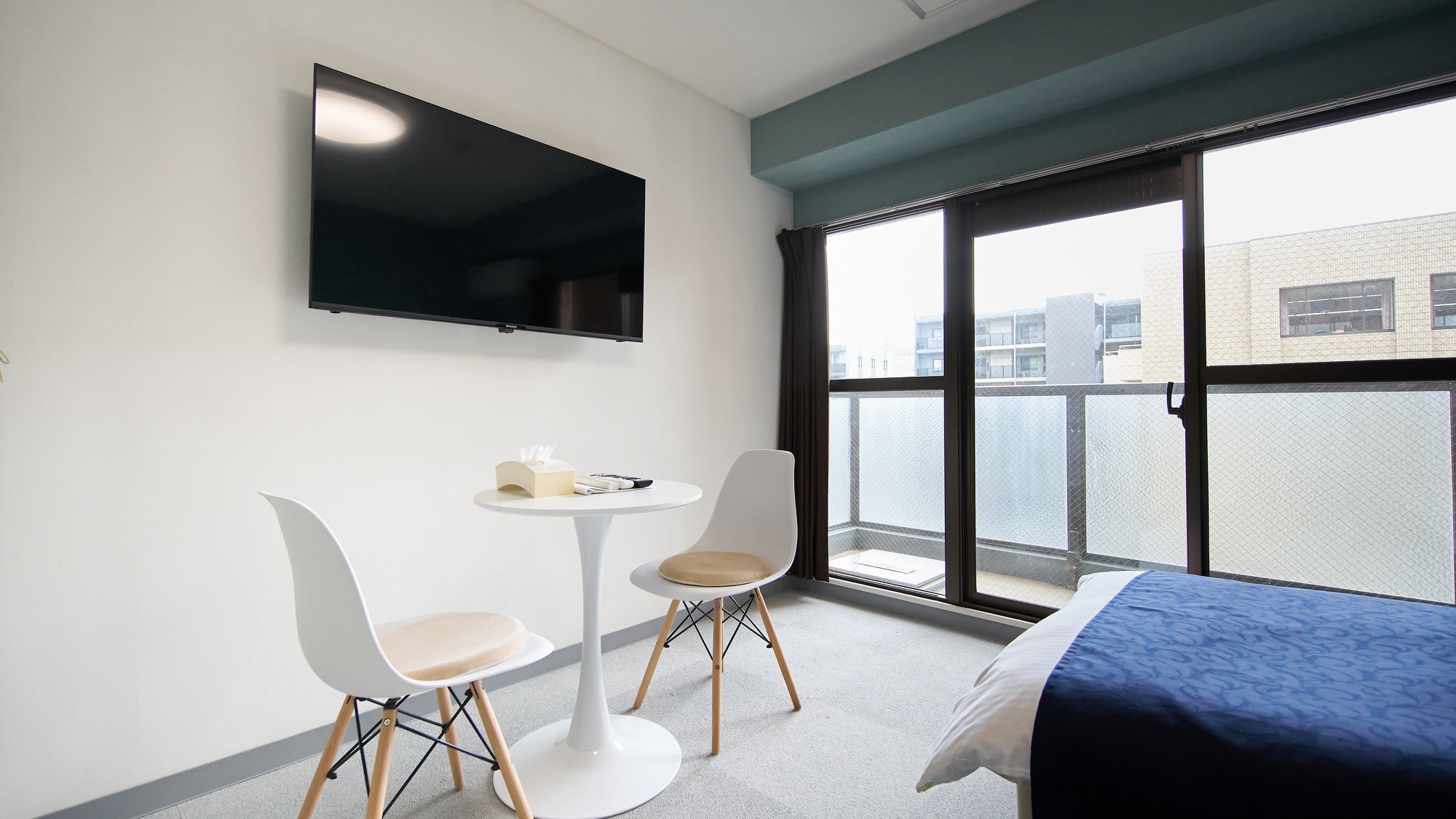 ・403号室／ベッドからテレビが見やすい配置です