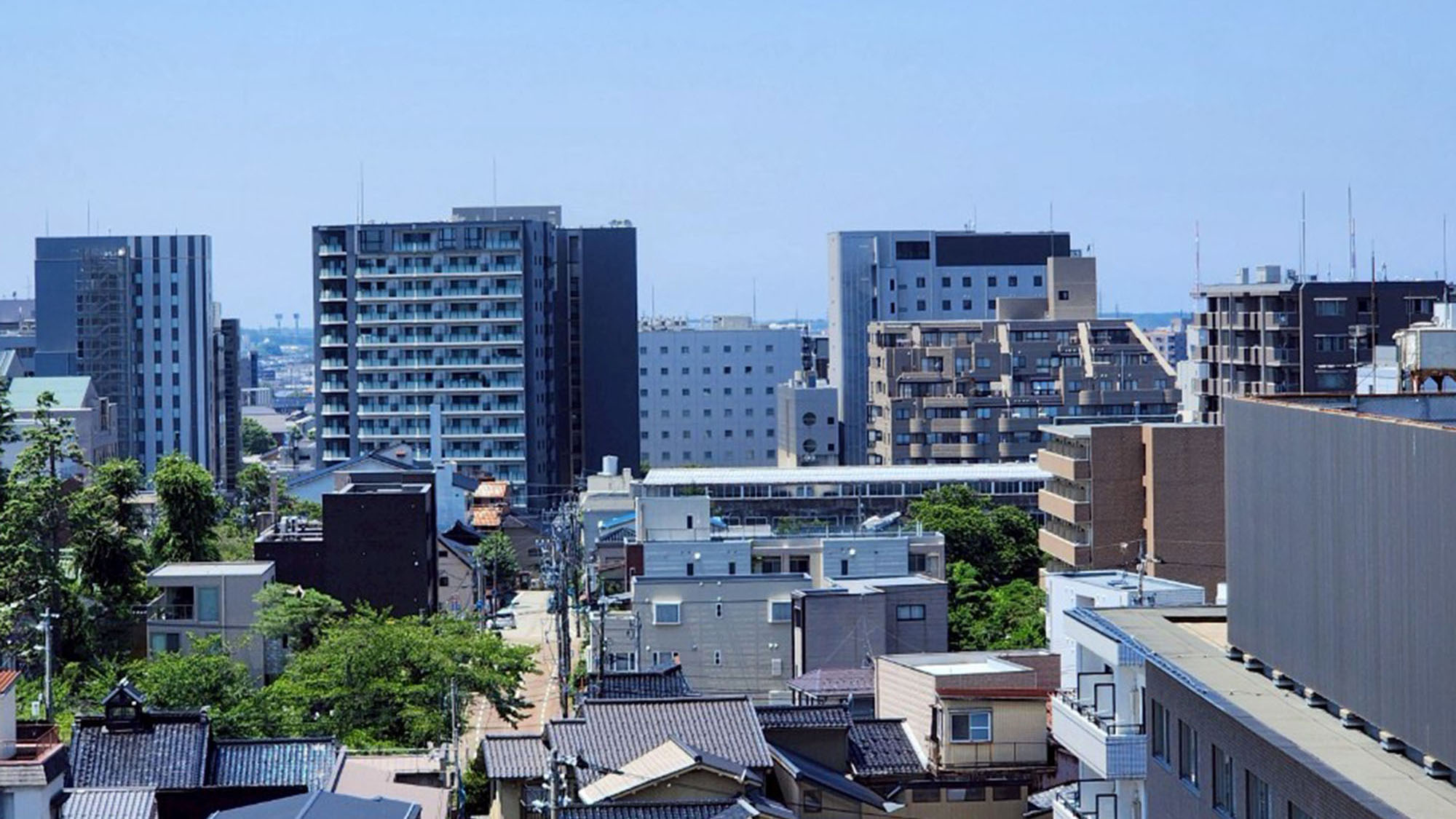 ・【1001：景色】10階から街並みを一望。ゆとりある金沢ステイをお楽しみください