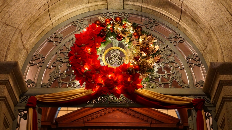 【2食付：ノエル・セゾン】クリスマスステイ　国の重要文化財に指定された長楽館本館でディナーを