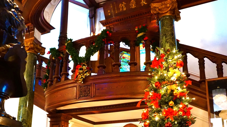 【2食付：ノエル・セゾン】クリスマスステイ　国の重要文化財に指定された長楽館本館でディナーを