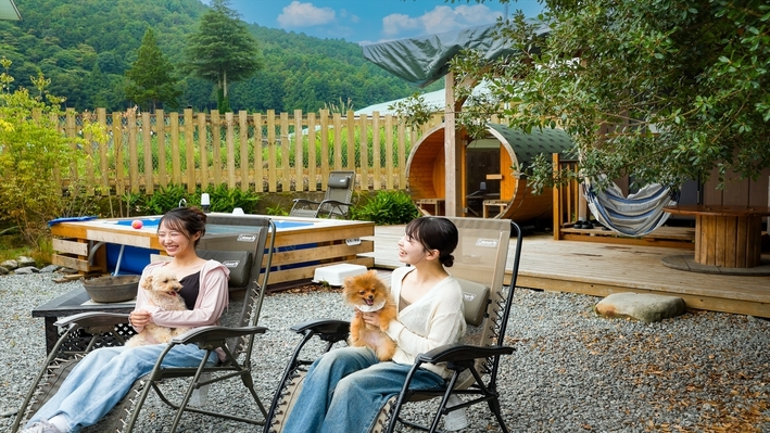 【ワンちゃん同室OK】【２食付】ワンちゃんと一緒♪大和牛＆ジビエ夕食＆ホットサンドの朝食付