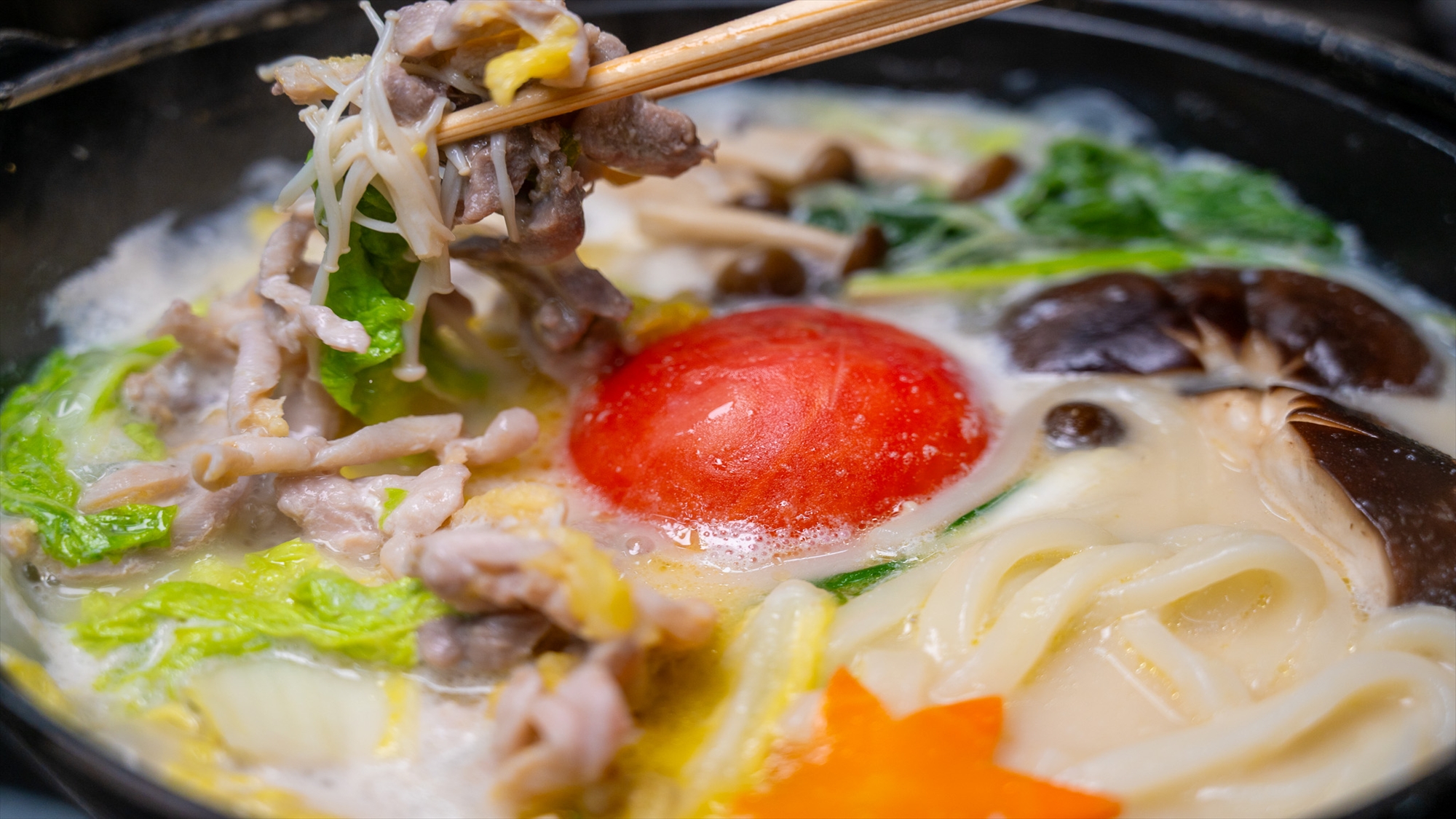 親鶏の豆乳トマト鍋