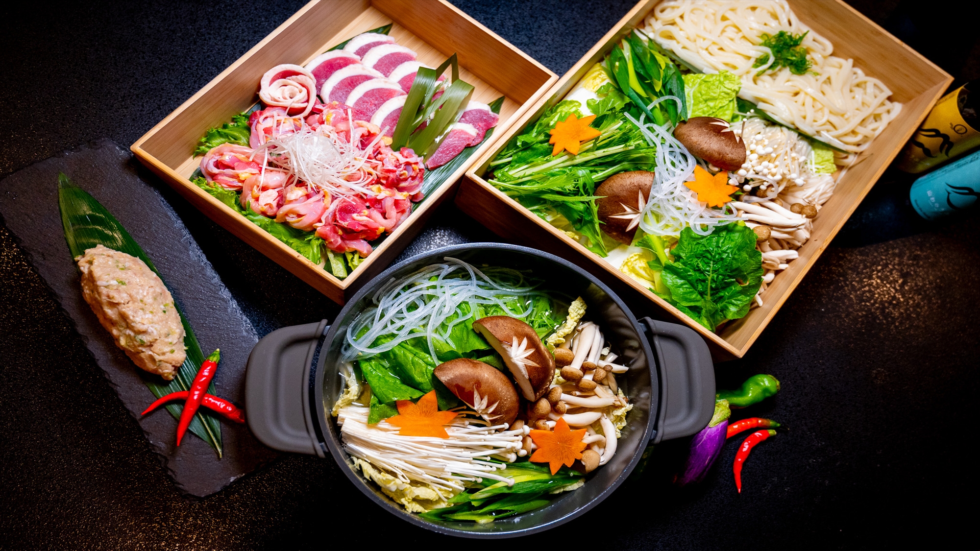 鴨＆親鶏の鶏塩鍋