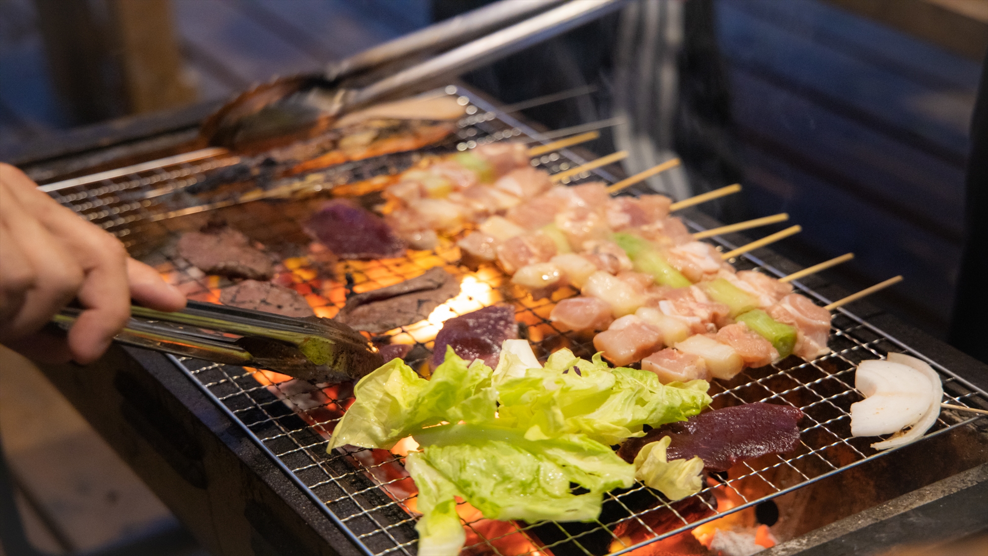 BBQを楽しんで