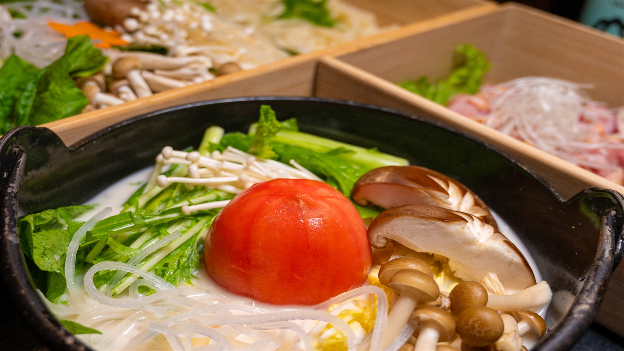 親鶏の豆乳トマト鍋