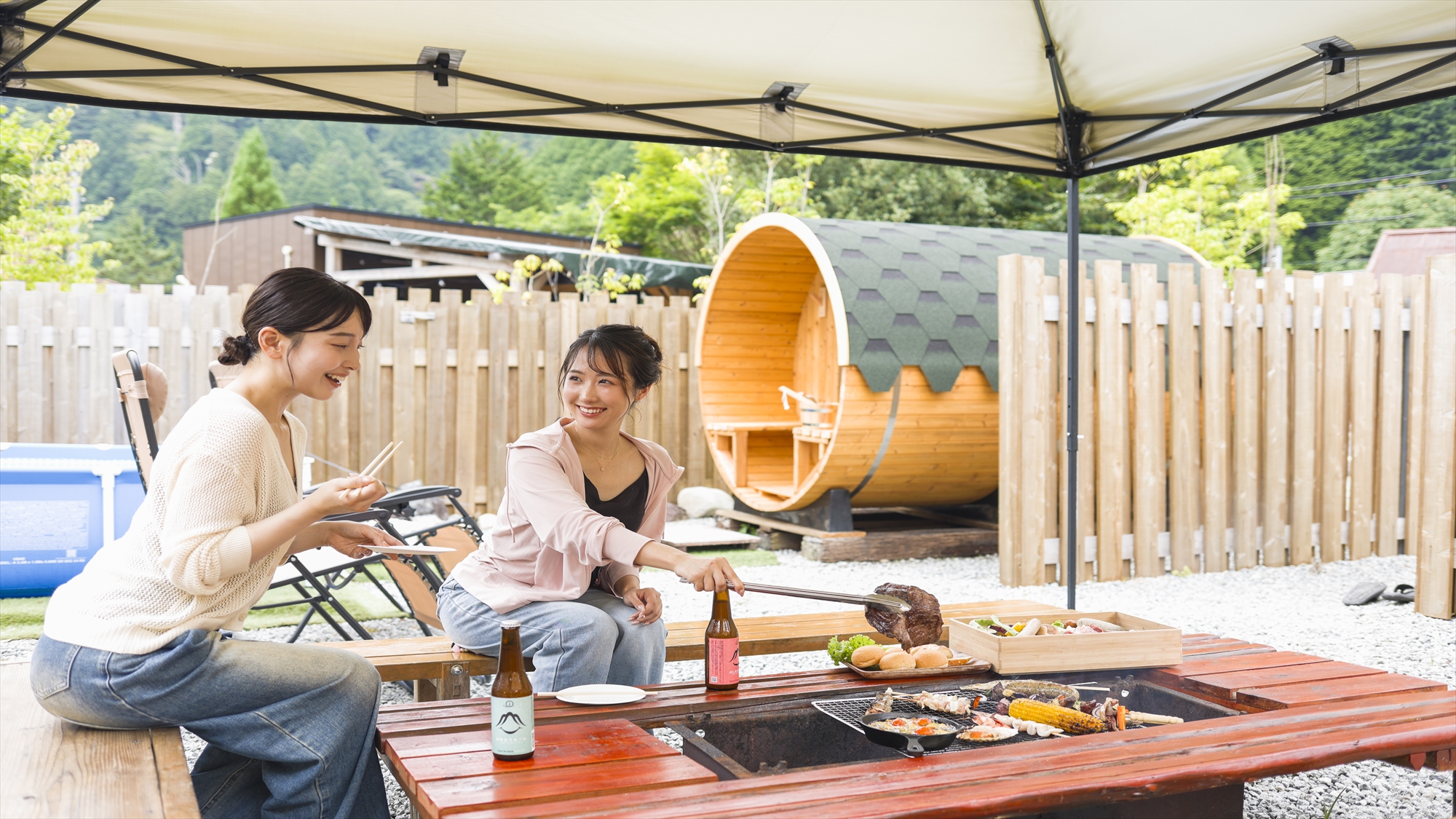 限定１組日帰りBBQ＆サウナ利用プランあり