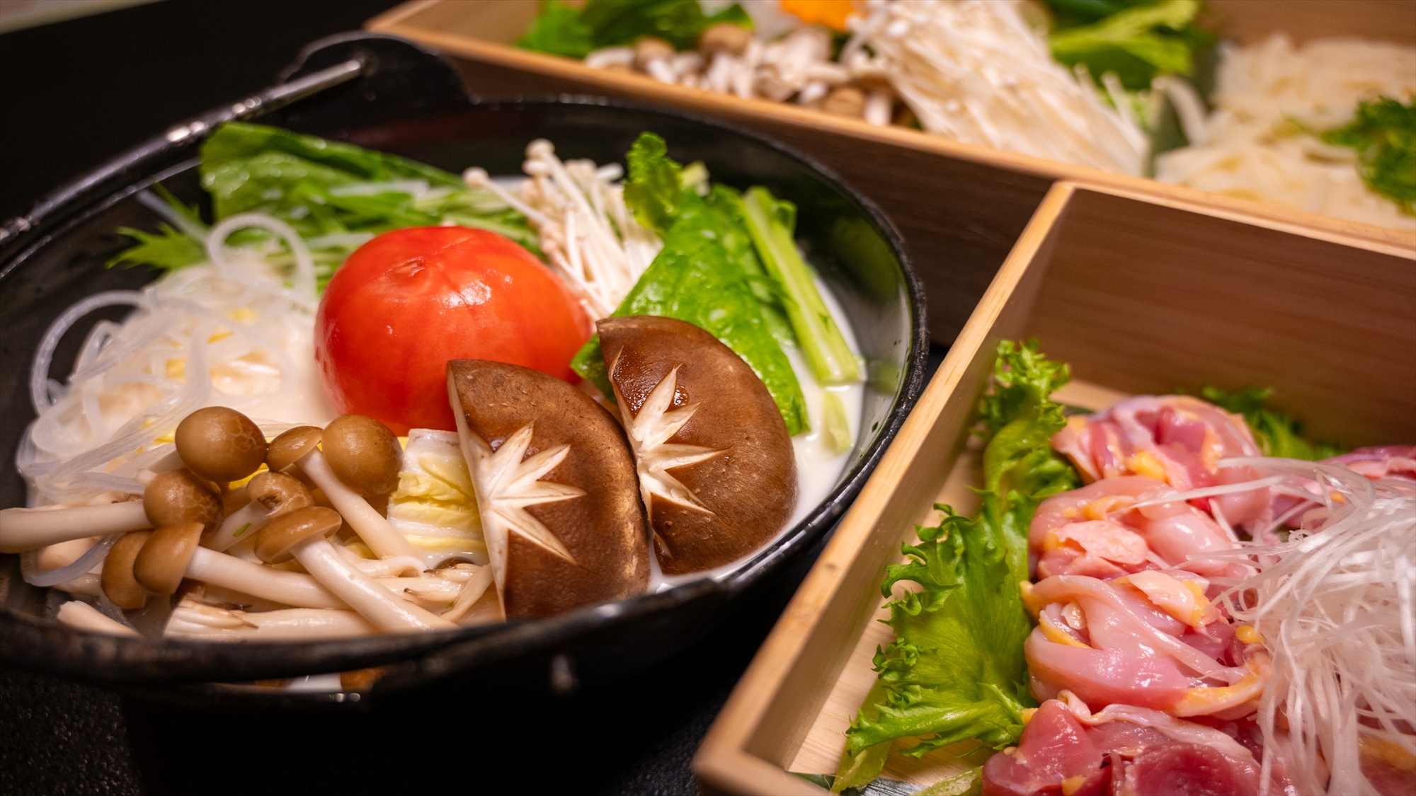 親鶏の豆乳トマト鍋