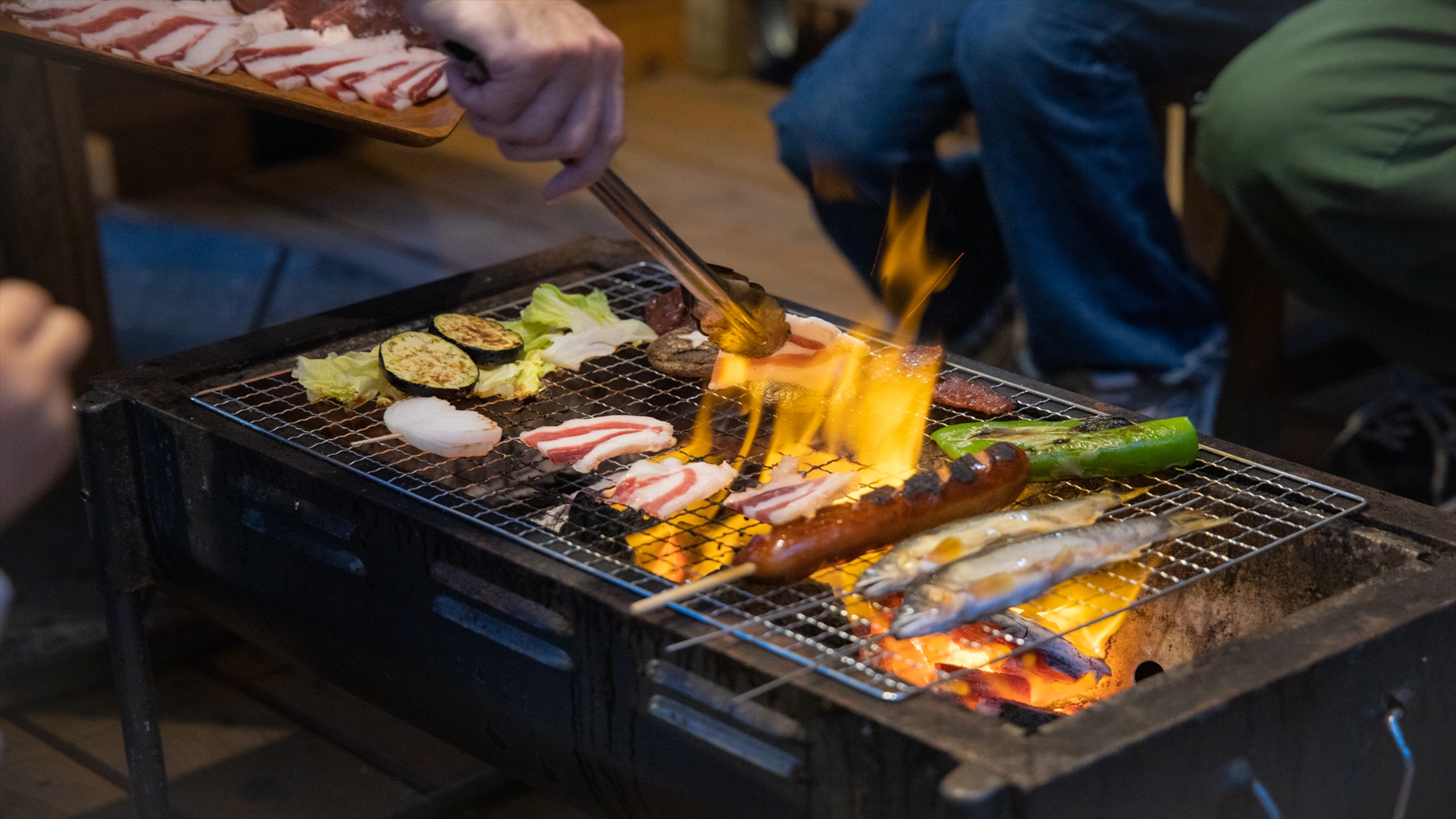 BBQを楽しんで