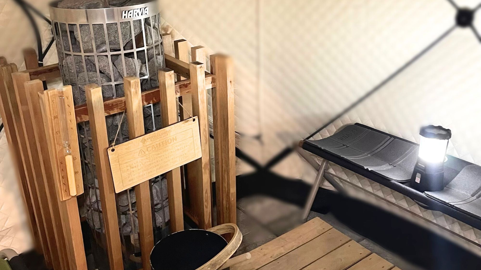 客室専用テントサウナ
